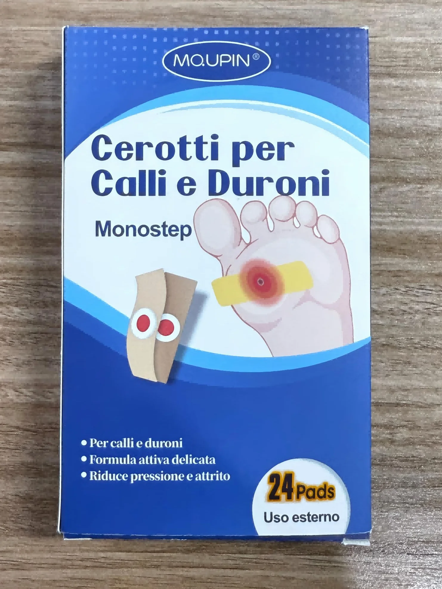 MQUPIN 24 sztuki plaster na kukurydzę, ochrona przed naciskiem, ulga w bólu stóp