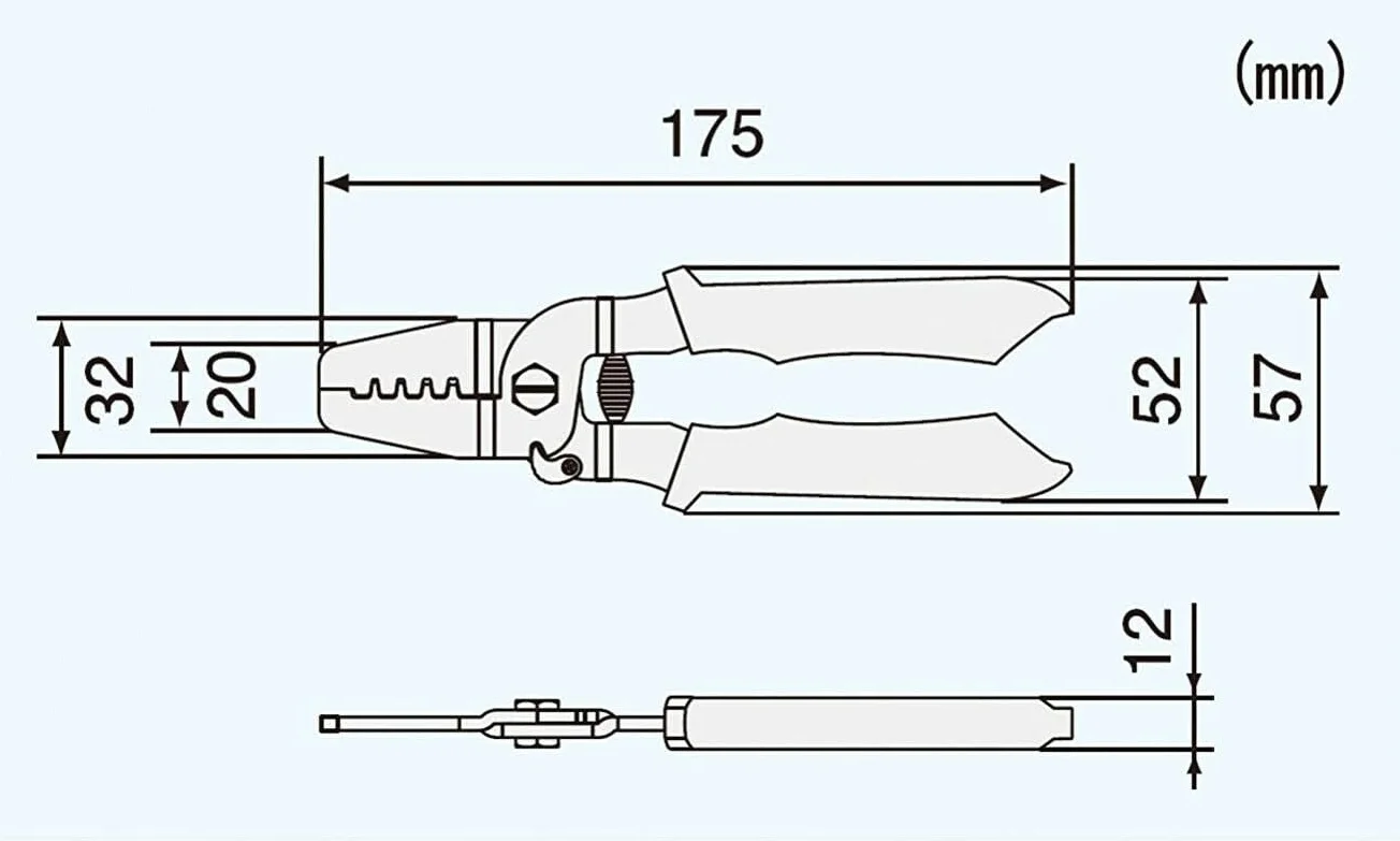 Engineer PA-09 Szczypce do Zaciskania Konektorów, Pomarańczowy, 175 mm