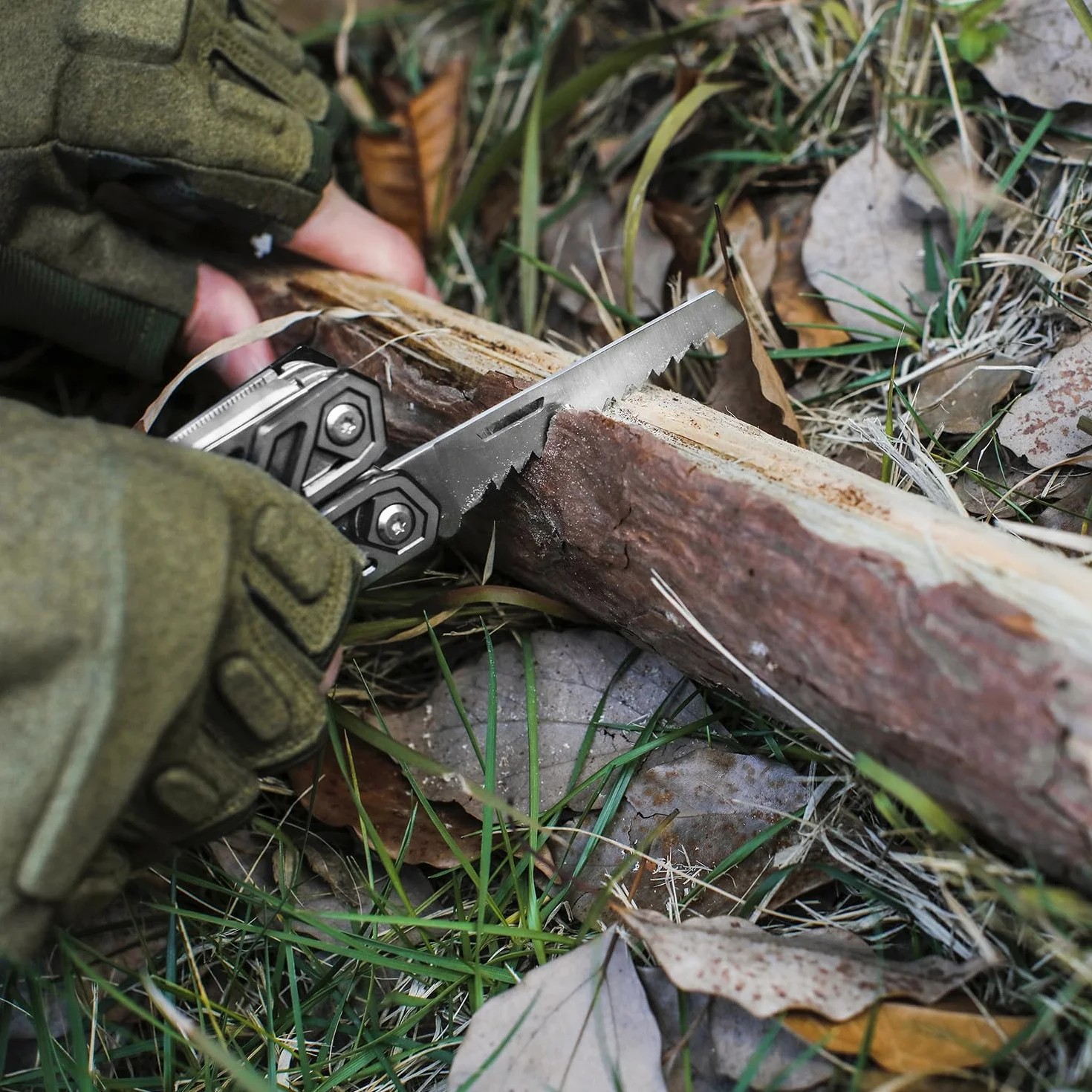 Mossy Oak szczypce wielofunkcyjne, 21 w 1, wielofunkcyjne narzędzie ze szczypcami, składany nóż Mulitool na kemping, wędrówki, w zestawie z przenośnym etui