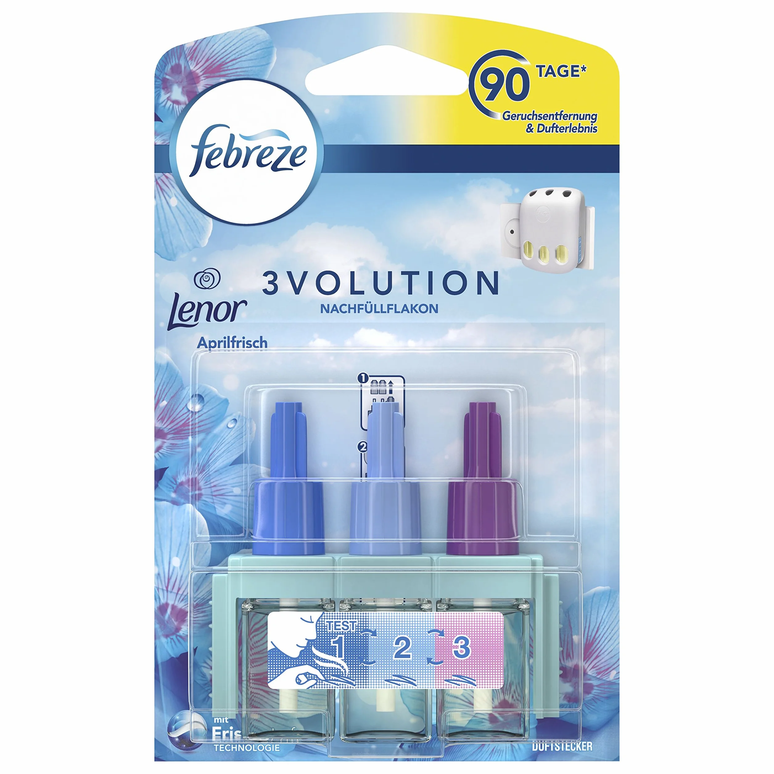 febreze FLACON DE RECHARGE 3VOLUTION, LENOR APRILFRISCH