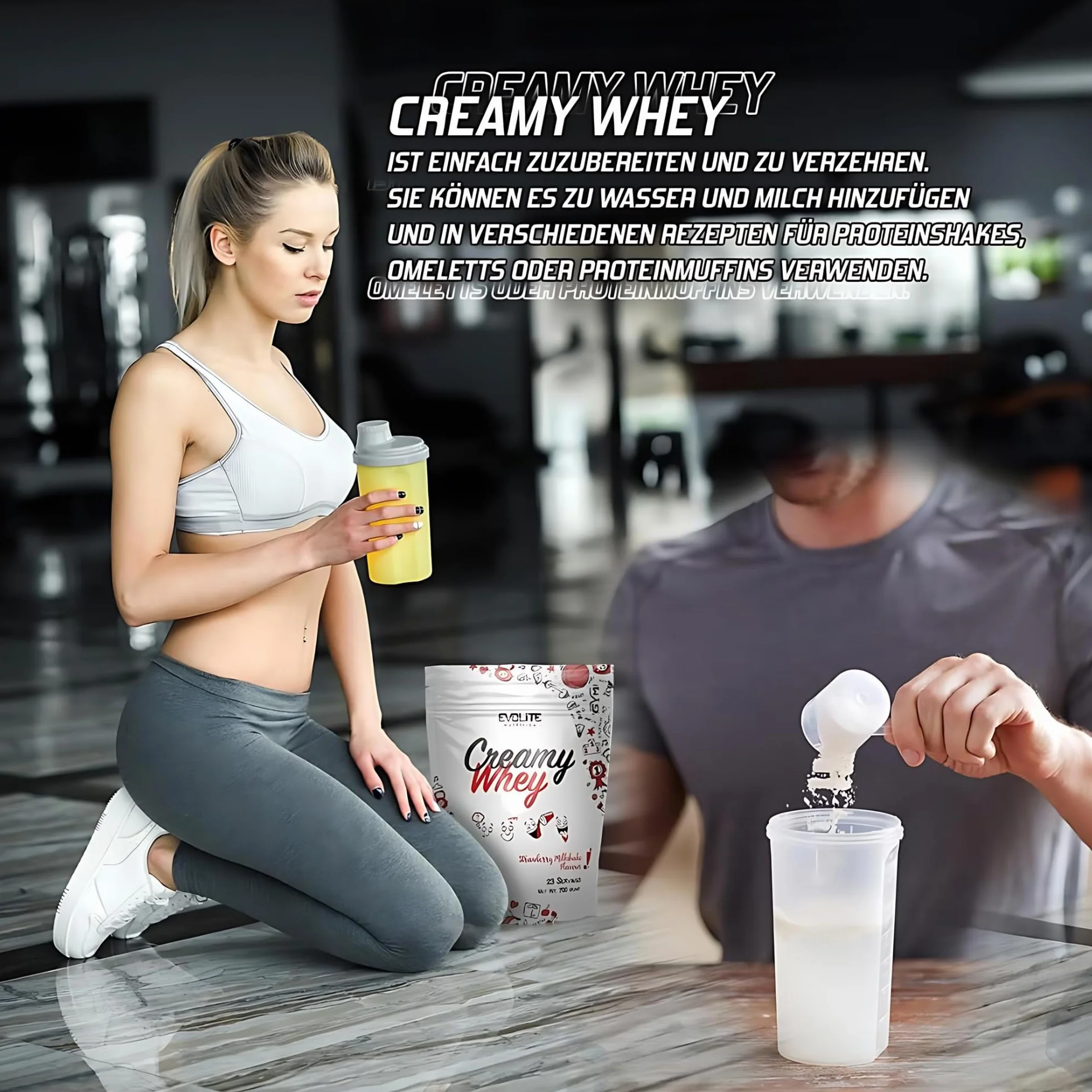 Evolite Nutrition Creamy Whey Conditioner z maślanką 700 g Proszek białkowy BCAA