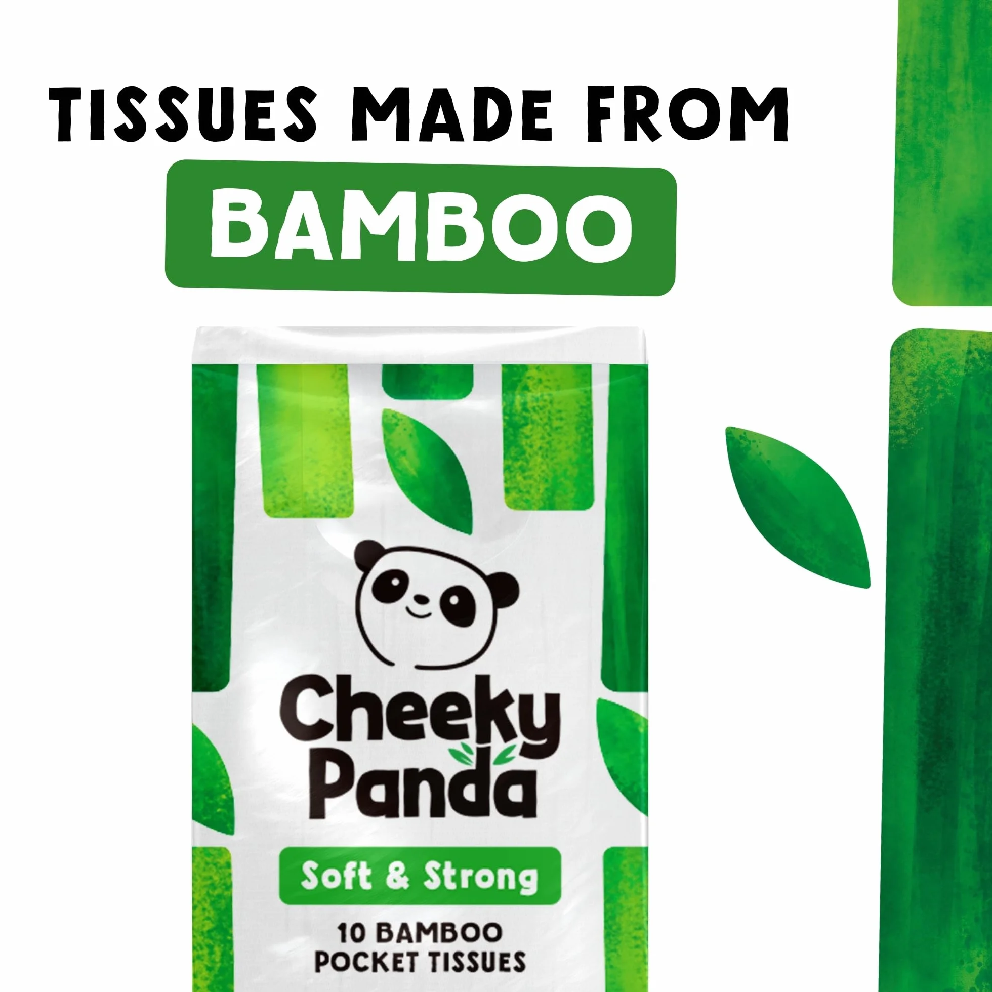 The Cheeky Panda Classic POCKT8 Chusteczki, Biały, 80 szt