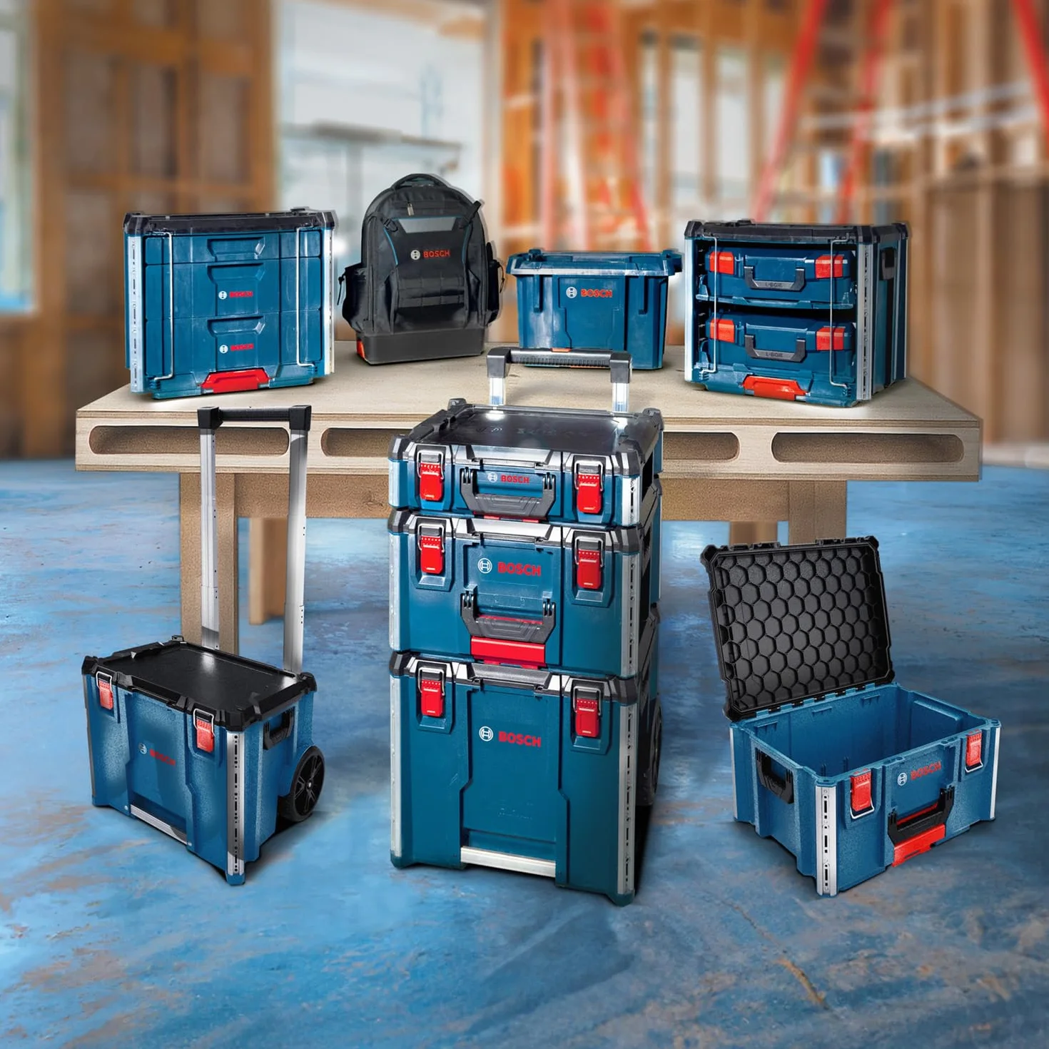 Bosch Professional Walizka L-BOXX Contractor 322 (otwarta szuflada)