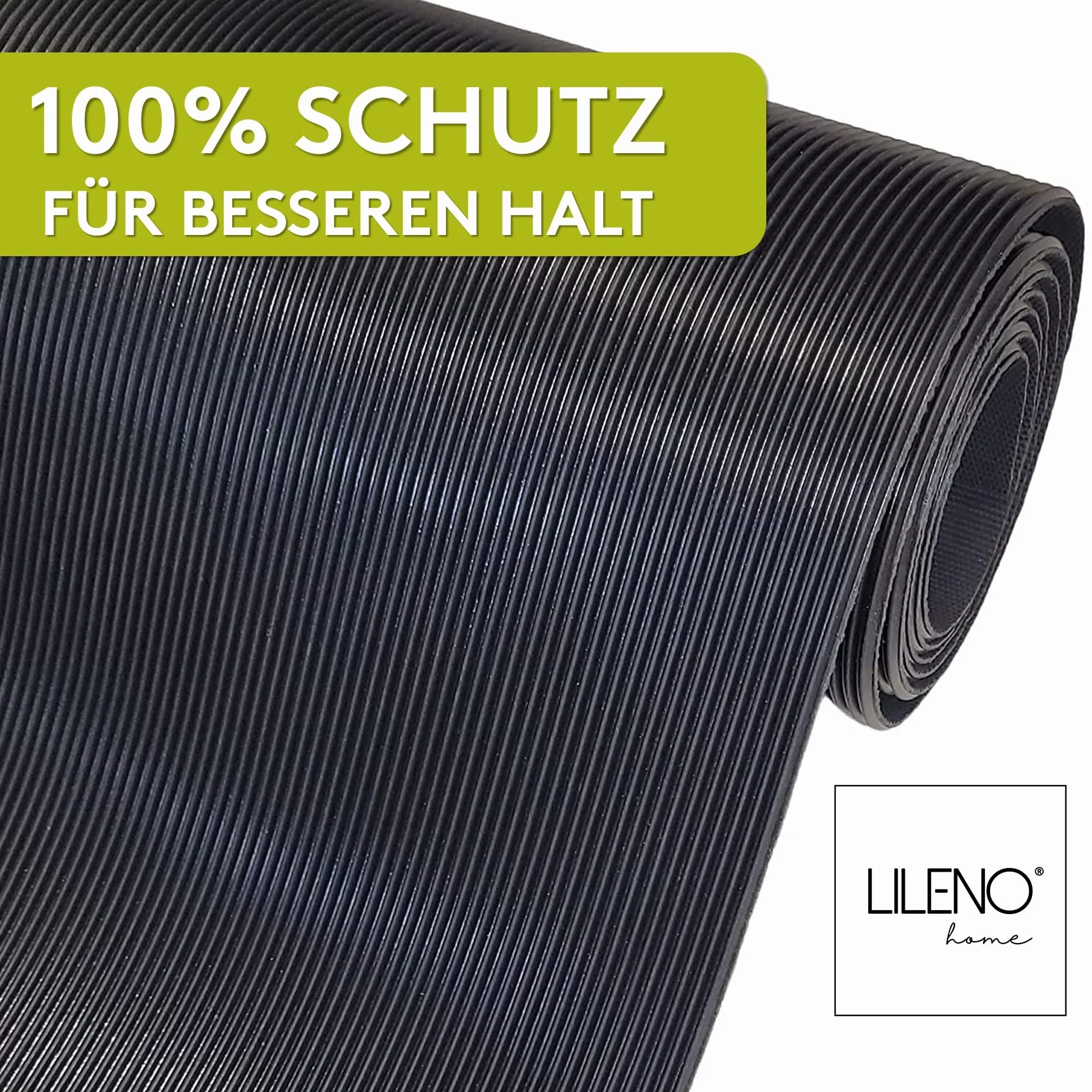 LILENO HOME Mata gumowa z wypustkami (3 mm), towar sprzedawany na metry, 250 x 100 cm – jako podłoga warsztatowa, mata antypoślizgowa, nakładka na stół warsztatowy i mata podłogowa, do piwnicy, przyczepy, garażu
