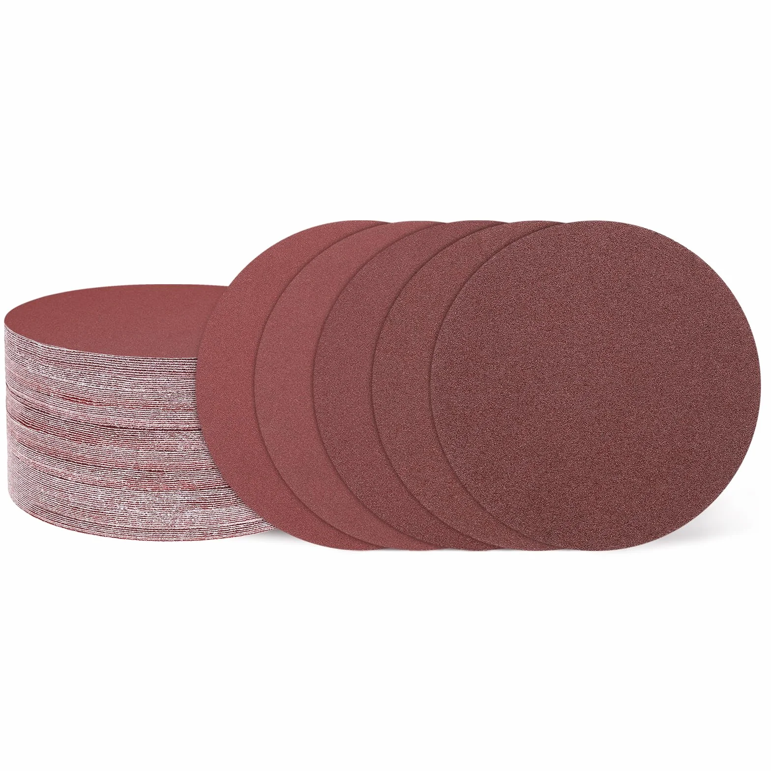QUARKZMAN 180pcs 50mm 2" Tarcze Szlifierskie 60/80/100/120/180/240/320/400/600 Ziarnistość Papier ścierny Hak Pętla Klocki Do Losowej Szlifierki Orbitalnej do Obróbki Drewna Samochodowego Metal