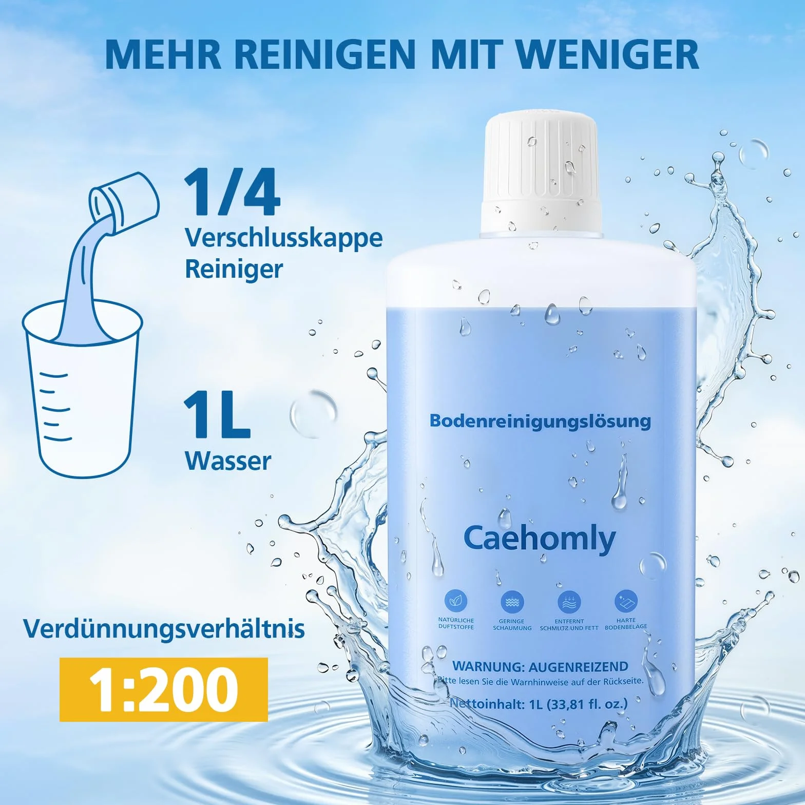 Środek do czyszczenia podłóg, 1000 ml, oryginalny Flavor kompatybilny ze środkiem czyszczącym Roborock