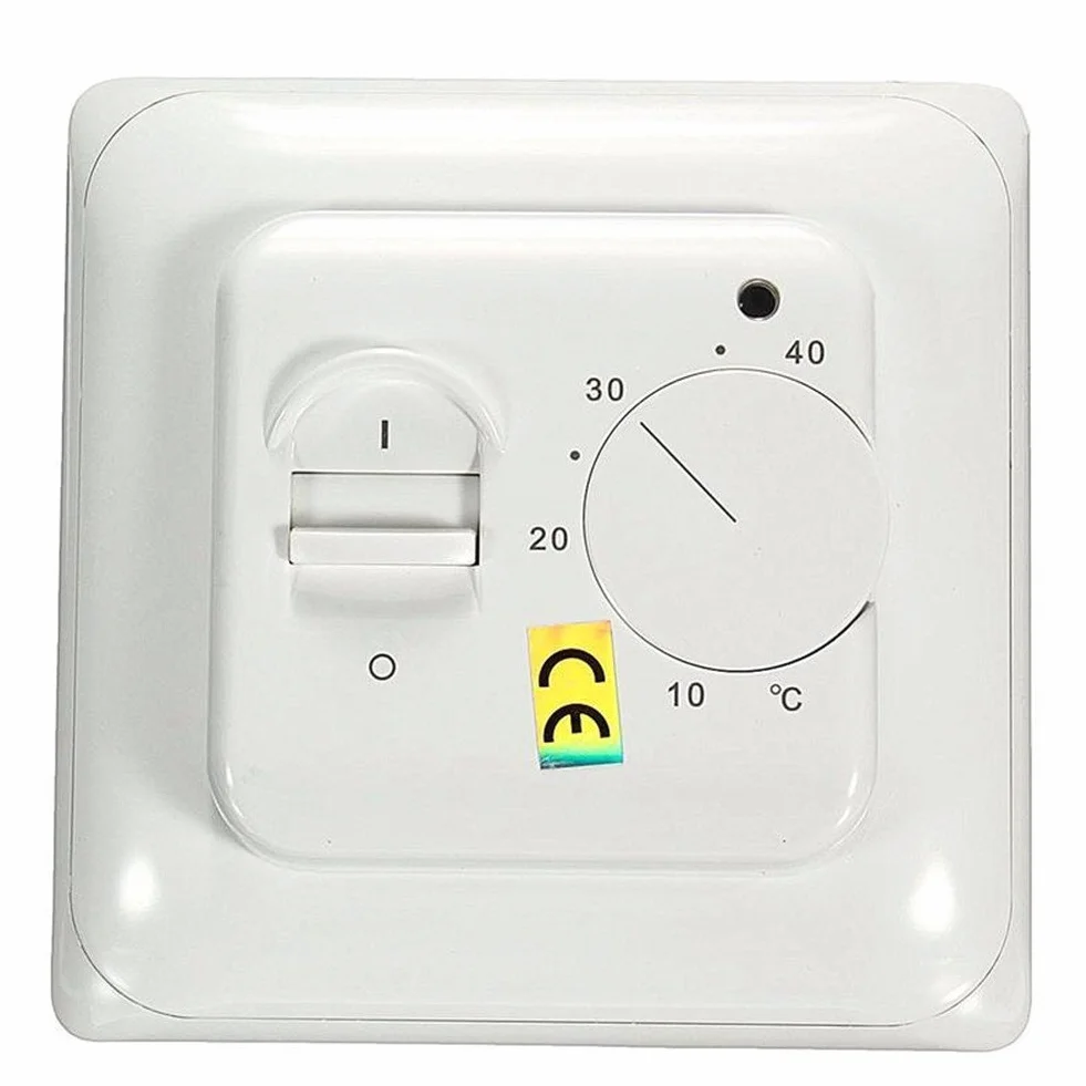 Termostat pokojowy Premium do ogrzewania podłogowego, klimatyzacji, przełącznik regulacji temperatury 16 A 230 V biały
