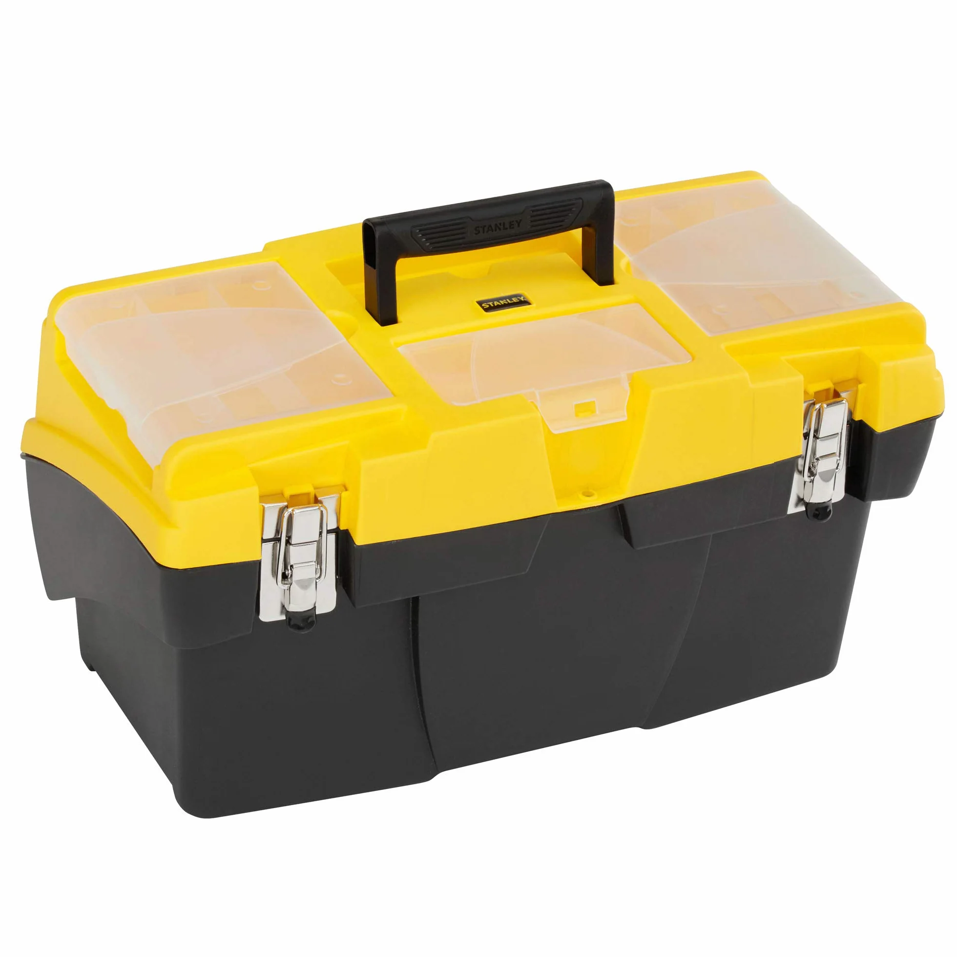 Stanley 1-92-911 Jumbo skrzynka na narzędzia wspornikowe 49,5 cm (19-1/5.1 cm), czarny/żółty