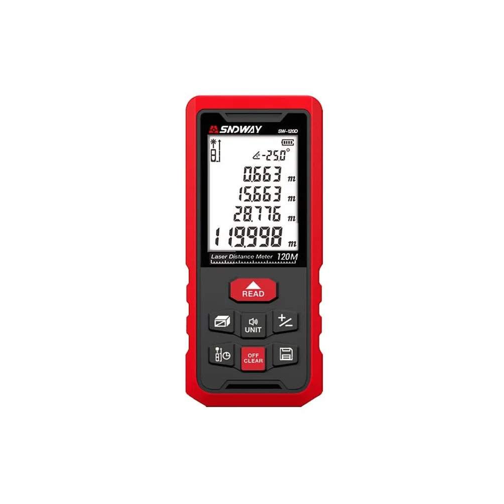 Outdoor Green Laser Rangefinder Podczerwień Ograniczający ręczny odległość instrument pomiarowy elektroniczny linijka na zewnątrz (Color : Red, Size : 50 meters)