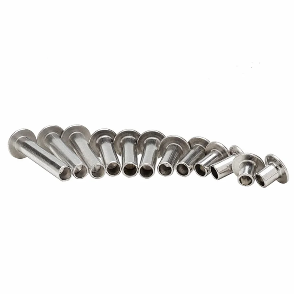 Nity do metalu nit półrdzeniowy ze stali nierdzewnej 304 płaska łeb okrągły GB873 4x23 50 sztuk