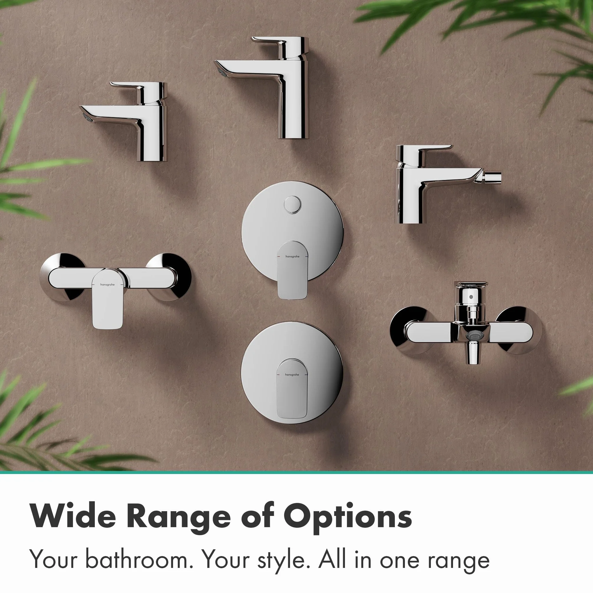 hansgrohe Neovis Q 71339000 bateria umywalkowa do zimnej wody bez odpływu, kran dla gości, WC z wylewką, wysokość 63 mm, bateria mieszakowa do umywalki oszczędzająca wodę (EcoSmart), chrom, 71339000