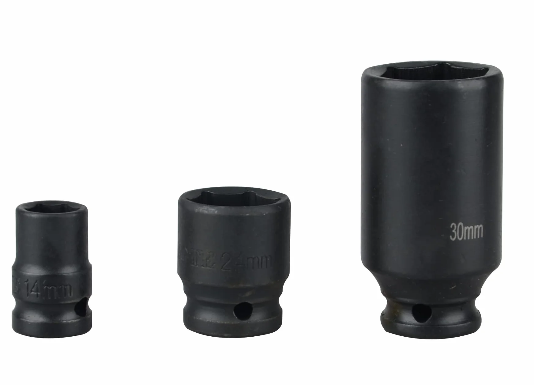 Tuleje udarowe 1/2", 6 x 8-32 mm, głębokie, metryczne, do samochodu, garażu, 35 szt