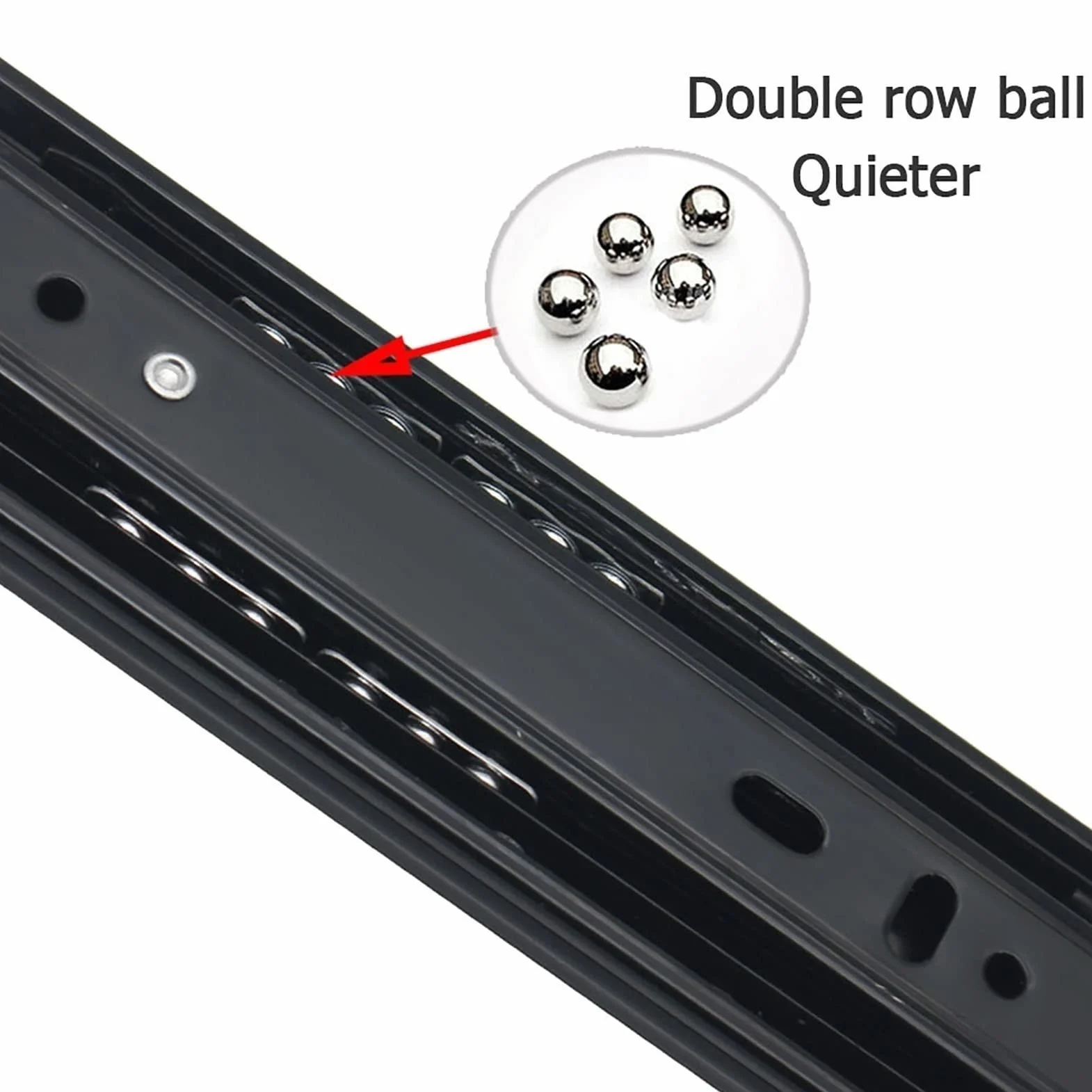Wytrzymałe prowadnice do szuflad z łożyskami kulkowymi – 150 mm / 6 metalowych stalowych prowadnic do pełnego wysuszenia, nośność 45 kg, idealne do kuchni, biura, przesuwnych szuflad na klawiaturę