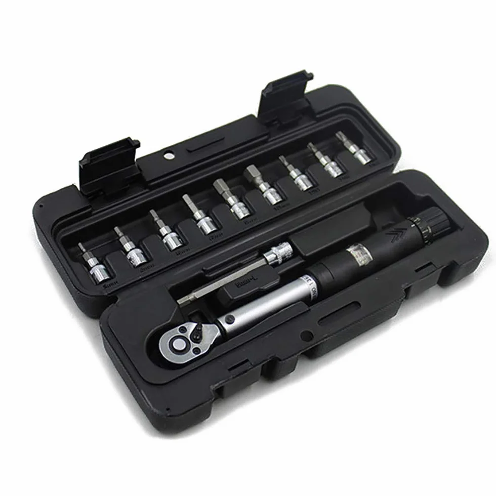 POFET 1/10.2 cm DR 2-14Nm zestaw kluczy dynamometrycznych rowerowych zestaw narzędzi do naprawy roweru grzechotka mechaniczny klucz dynamometryczny klucze ręczne