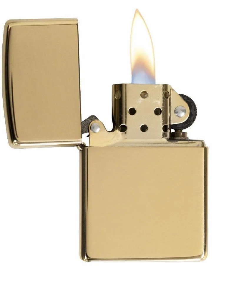 Zippo Zapalniczka Sztormowa, Chromowana (High Polished Brass Heavy Wall), Model Podstawowy, do Napełniania, Wielokrotnego Użytku, Odporna na Wiatr, Pudełko Prezentowe, Wyprodukowana w USA
