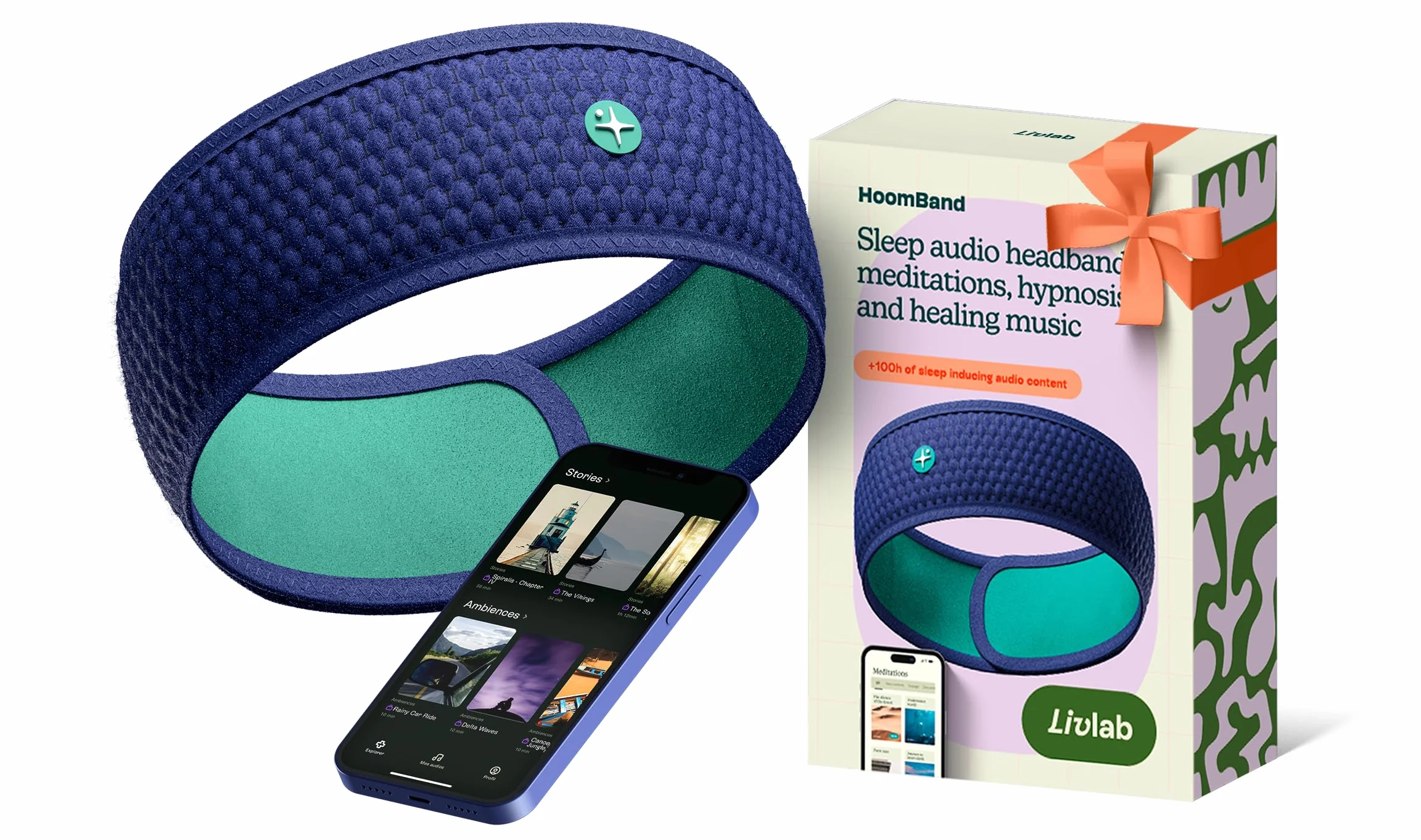 HoomBand słuchawki do spania Bluetooth opaska na głowę