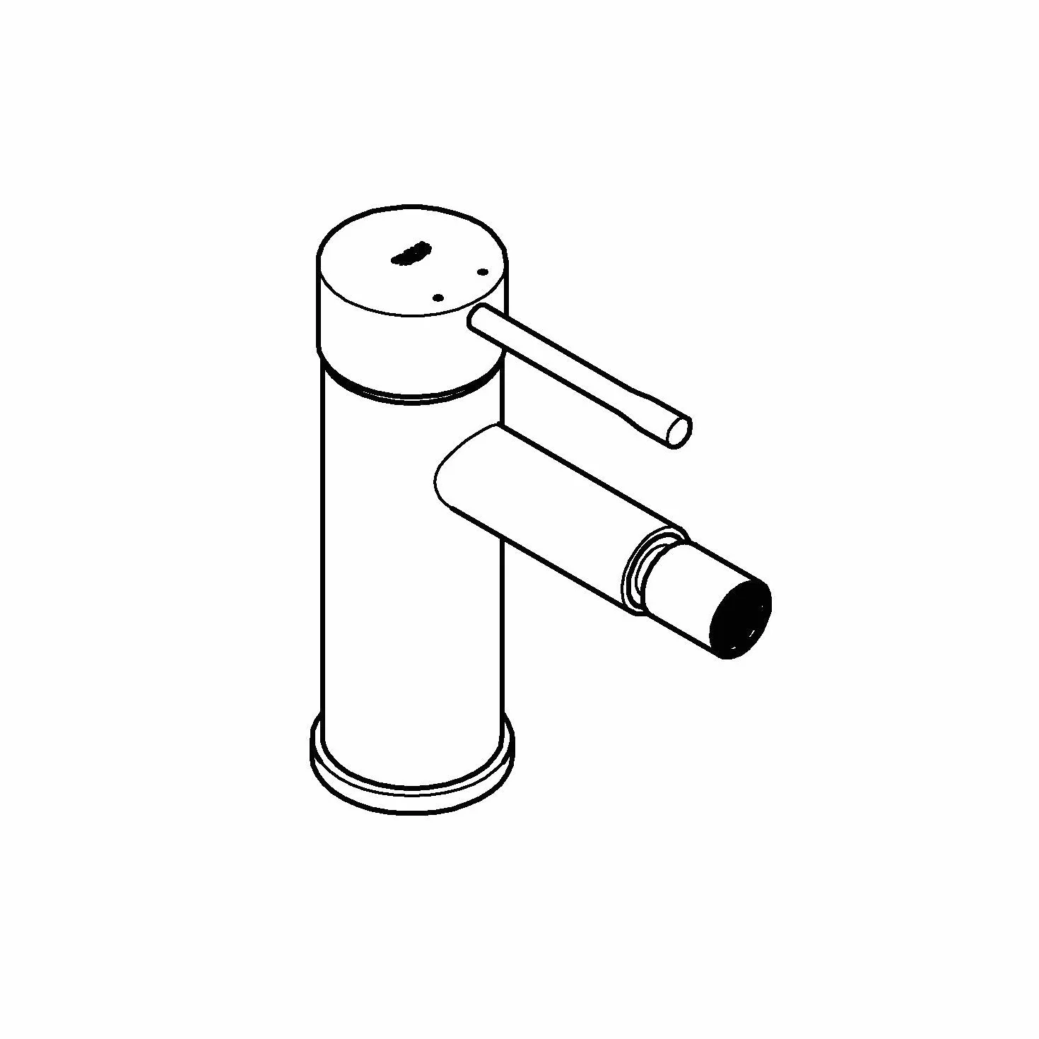 Grohe Essence Jednouchwytowa bateria bidetowa, DN 15 Rozmiar S