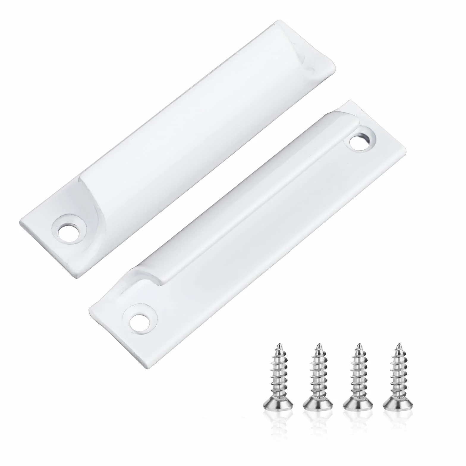 Simarro Klamka do drzwi balkonowych zewnętrzna, 2 sztuki uchwytów ze stopu aluminium z śrubami ze stali nierdzewnej w zestawie, uchwyt do drzwi tarasowych, drzwi balkonowe, zewnętrzny uchwyt do drzwi