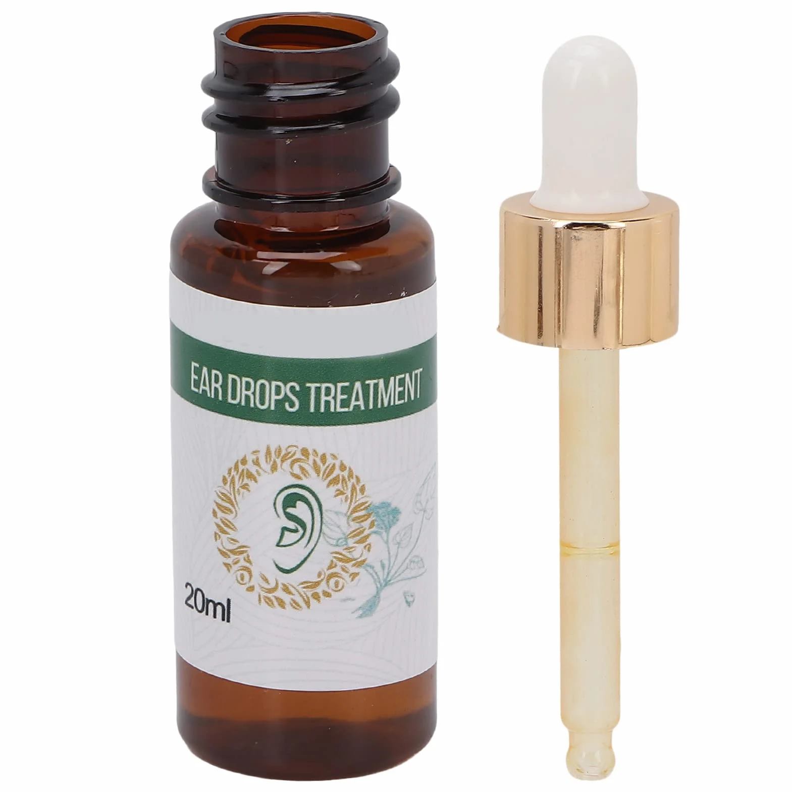 Krople do uszu szachu, krople do pielęgnacji uszu naturalny olej łagodzi szum w uszach poprawia ból uszu krople do leczenia ucha 20 ml dla dźwięków Dell
