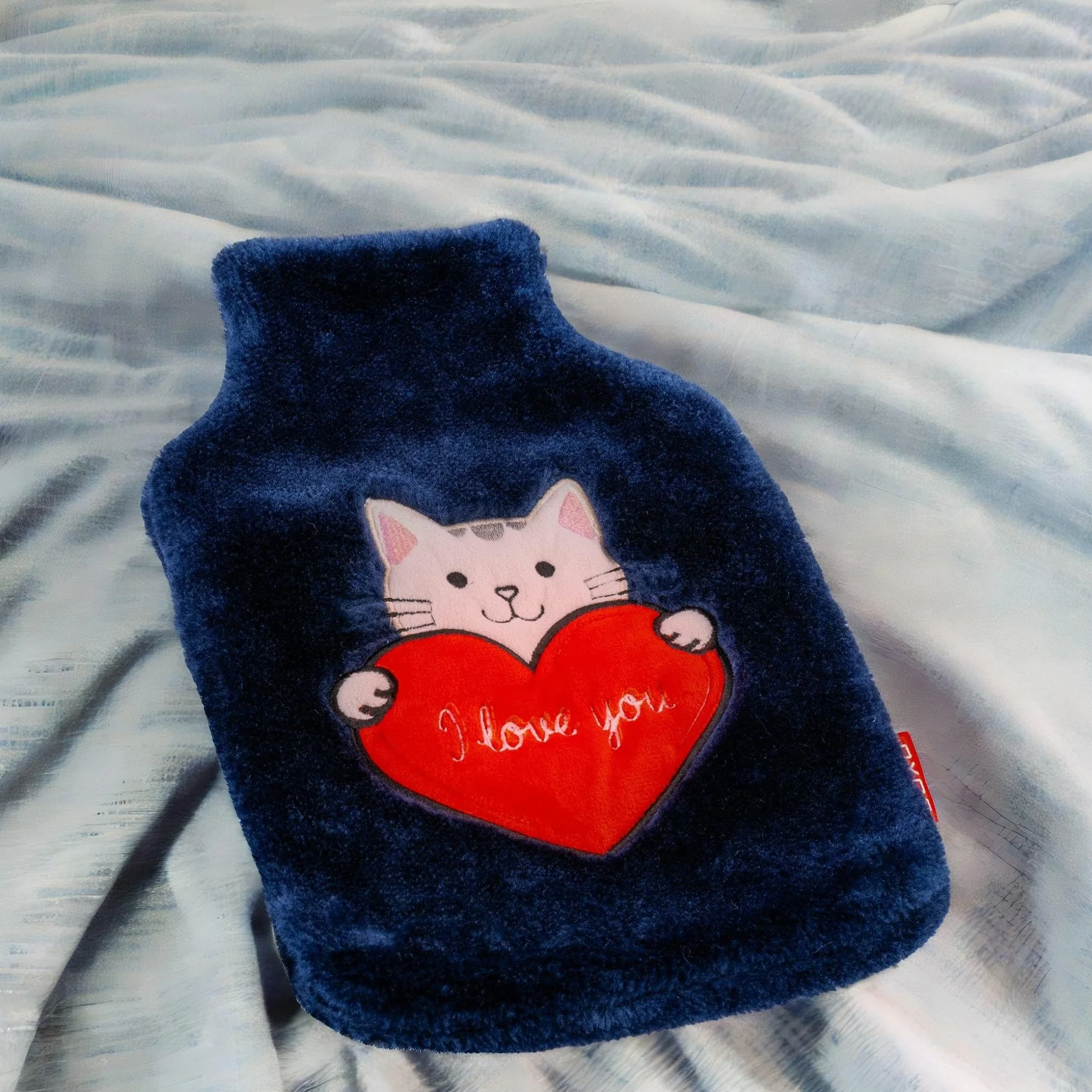 Termofor Pluszak Dla Dzieci Gumowy W Pokrowcu Pluszowy I Love You