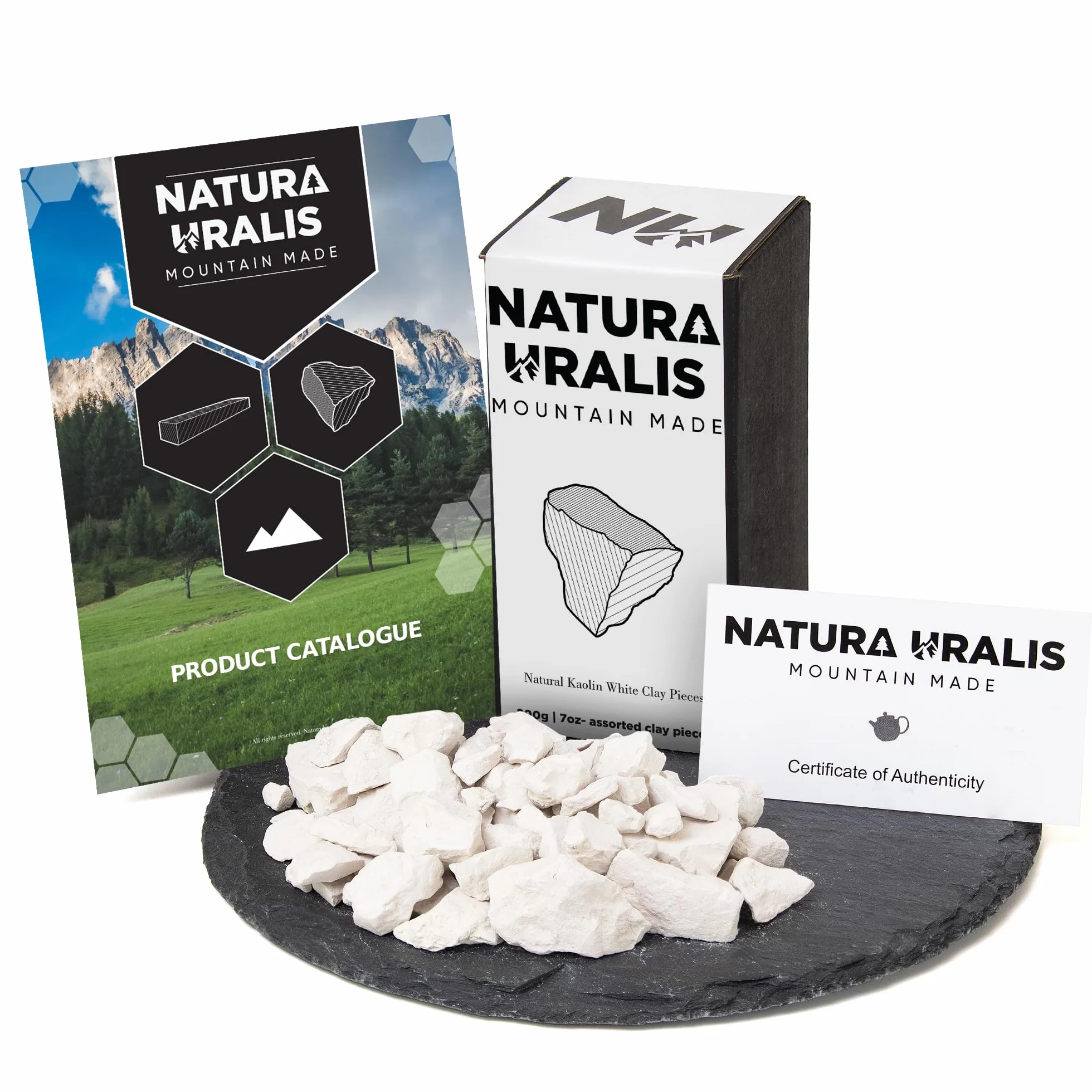 Natura Uralis Biała Glina Kaolinowa 200g Naturalna Glina ASMR