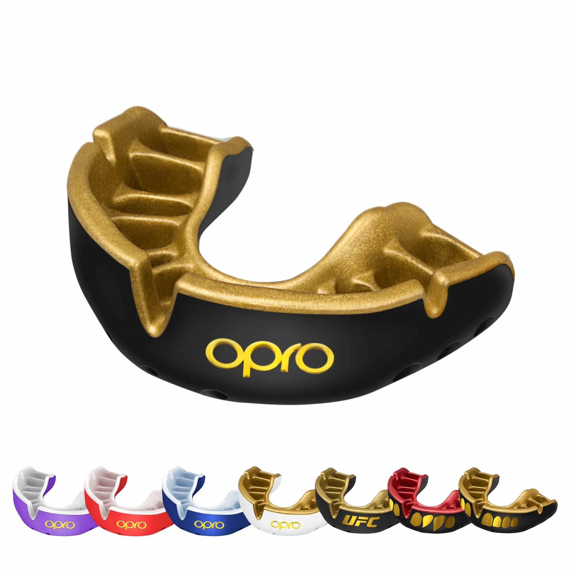 Opro Uniseks Gold Level 5060143579240 Ochraniacz na Zęby, Czarny, 10+