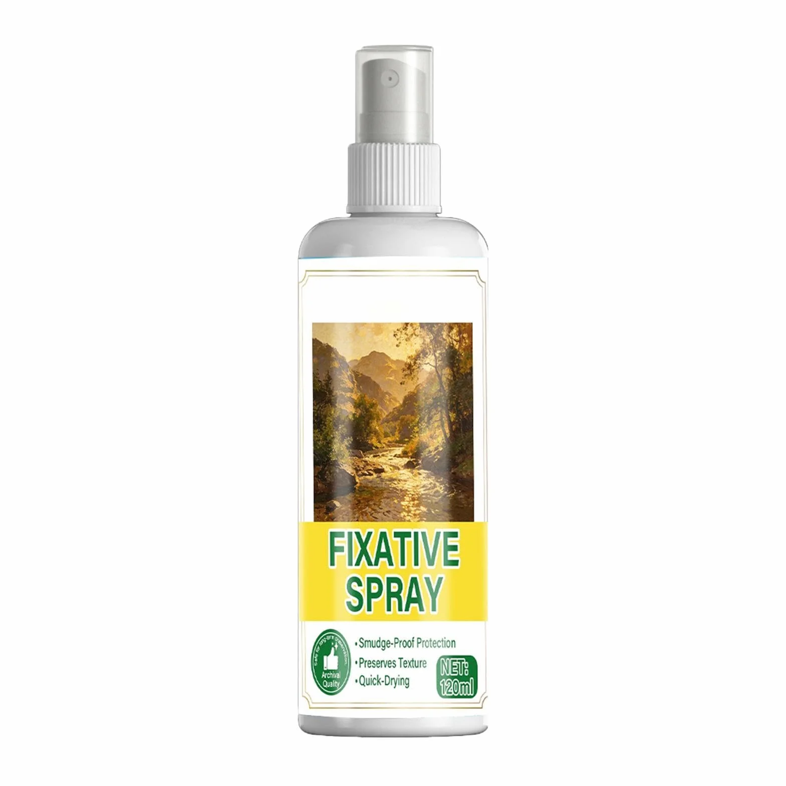 Fixative Spray - Lakier 120ml | Fixative do Rysunków Ołówkiem - do Malowania Rękodzieła Sztuki Tapet Akryli Gwaszu Węgla Olejów