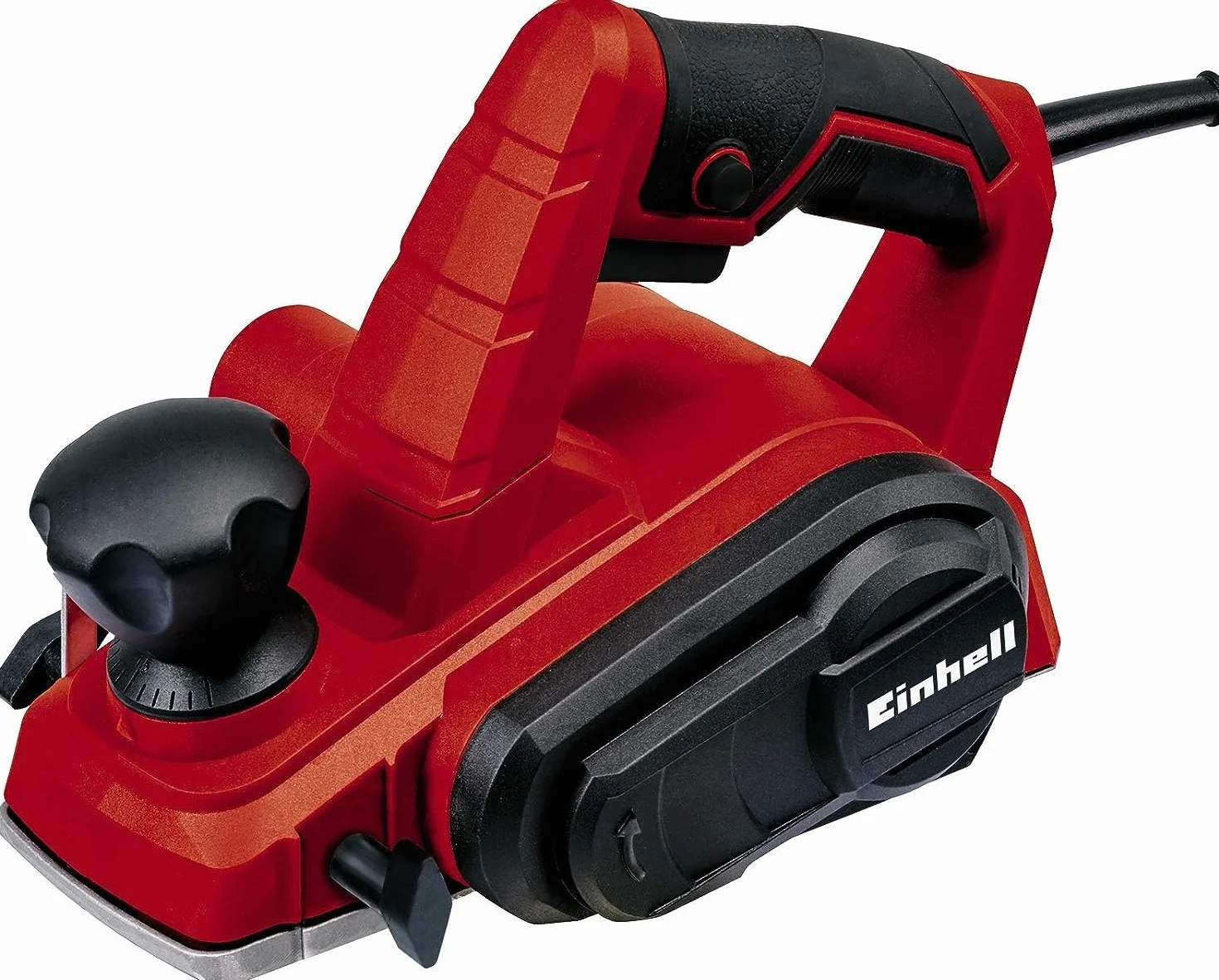 Einhell Strug ręczny elektryczny TC-PL 750 (750 W, głębokość skrawania do 2 mm, duży wał nożowy, automatyczna stopka parkująca, w tym ogranicznik równoległy/głębokości skrawania, nóż obrotowy)