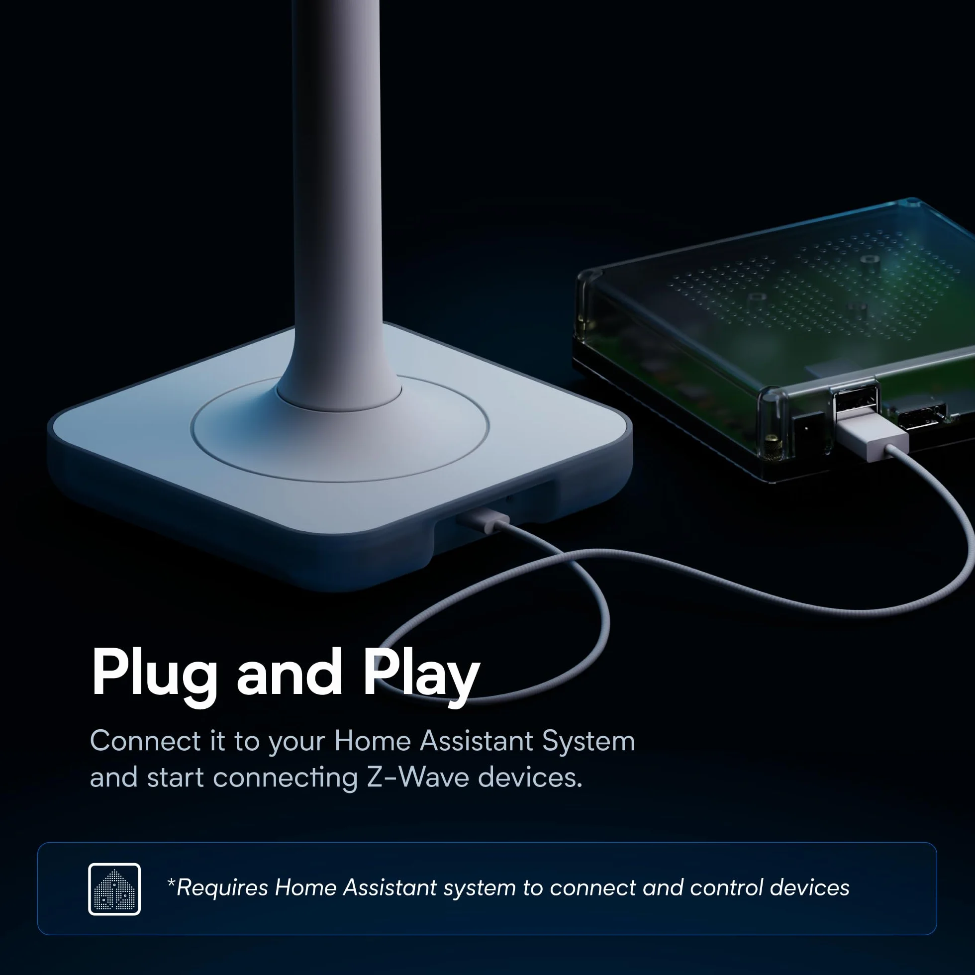 Home Assistant Connect ZWA-2 | Podłącz urządzenia Z-Wave do Home Assistant | Oficjalny sprzęt Home Assistant