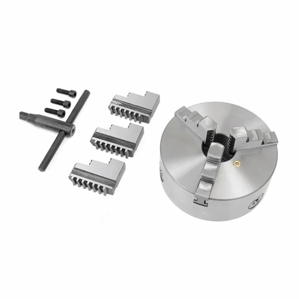 Automatycznie centrujący ręczny uchwyt tokarski, 3-otworowy uchwyt tokarski z 3 szczękami, montaż z przodu, 125mm, K11-125