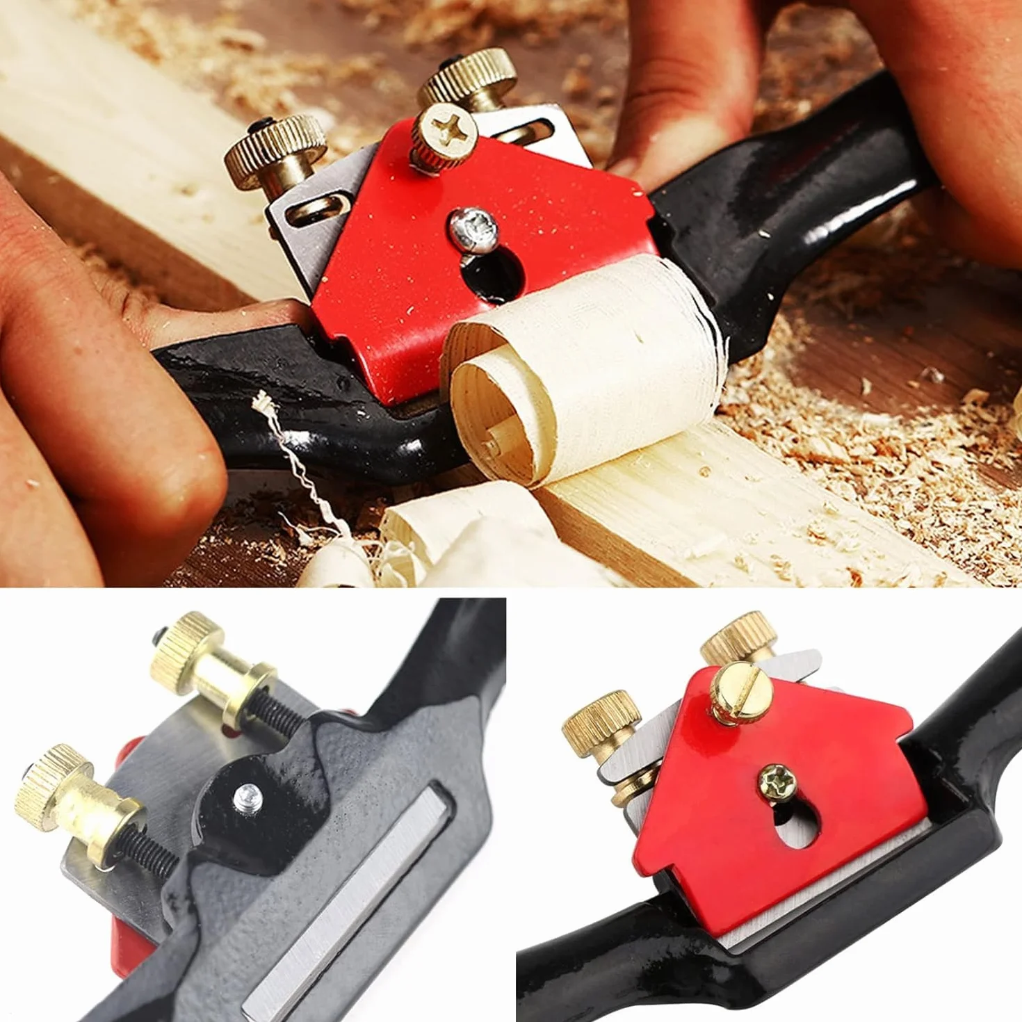 Szprychownica, regulowana szprycha do drewna, z 4 zapasowymi ostrzami Spokeshave do drewna, metalowe ostrze do strugania drewna, regulowane golenie szprych