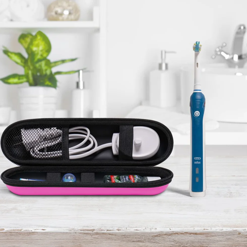 Elektryczna szczoteczka do zębów Oral-B Pro etui podróżne do większości innych szczoteczek do zębów marki Rosa, 20.5 x 5 x 5 cm