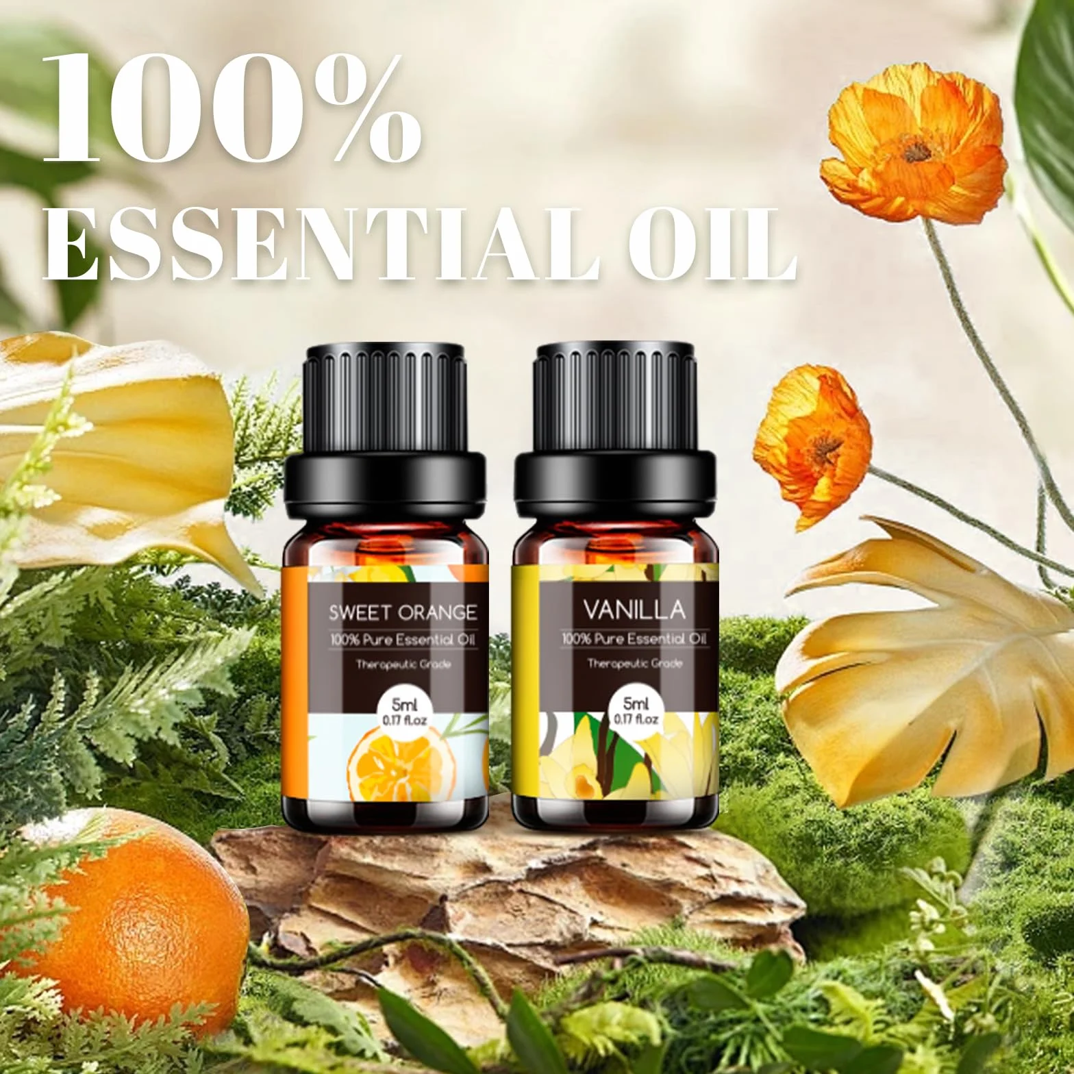 Aeshory Zestaw Olejków Eterycznych 20 X 5 ml, 100% Naturalny Czysty Olejek Eteryczny Do Aromaterapii Do Dyfuzorów Domowych, Nawilżaczy, Do Relaksu, Czyszczenia, Wyrobu Mydła I Świec