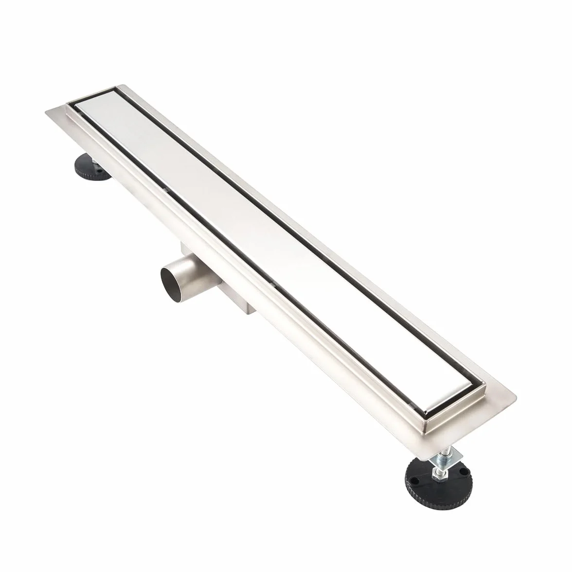 Kanał odpływowy 90 cm, 2 w 1 panel prysznicowy podłogowy z dezodorantem i filtrem do włosów ze stali nierdzewnej, prostokąt