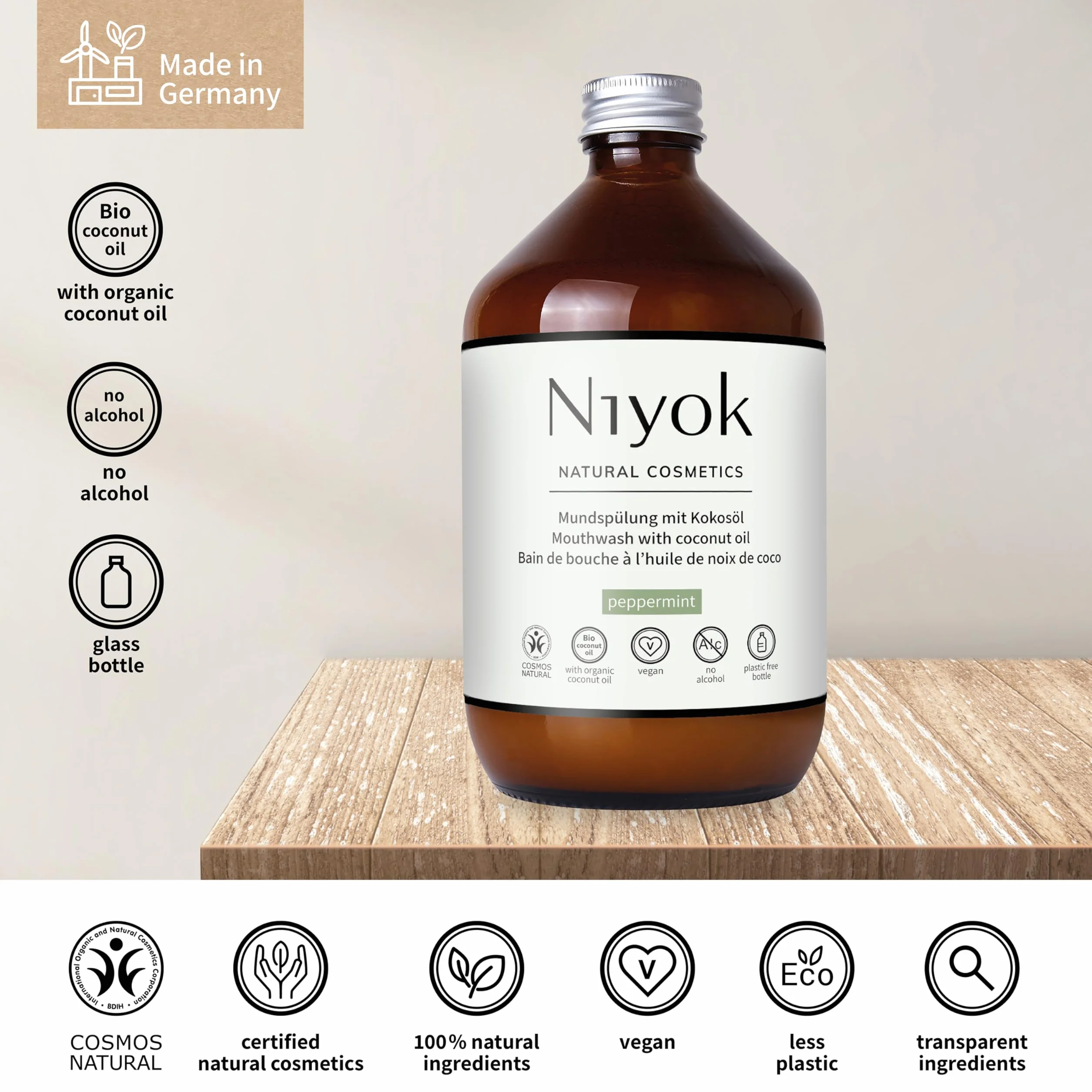 NIYOK płyn do płukania jamy do codziennego stosowania 500 ml