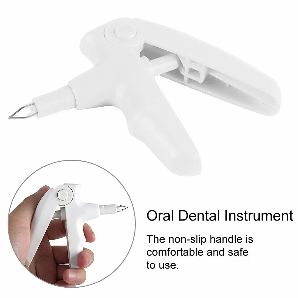 Pistolet do ligatury - ortodontyczne narzędzia do ligatury ortodontycznej Ortodontyczne podwiązanie instrument dentystyczny do ortodontycznych więzi ligaturowych o-ringi szelki gumowe opaski (kolor: