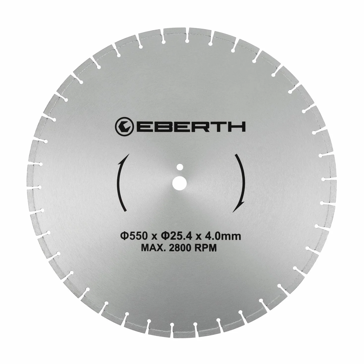 EBERTH Tarcza diamentowa do cięcia kamienia, betonu, płytek i gresu, tarcza diamentowa o średnicy 550 mm, otwór 25,4 mm, grubość 4,0 mm, diamentowa tarcza tnąca do granitu, ceramiki, marmuru