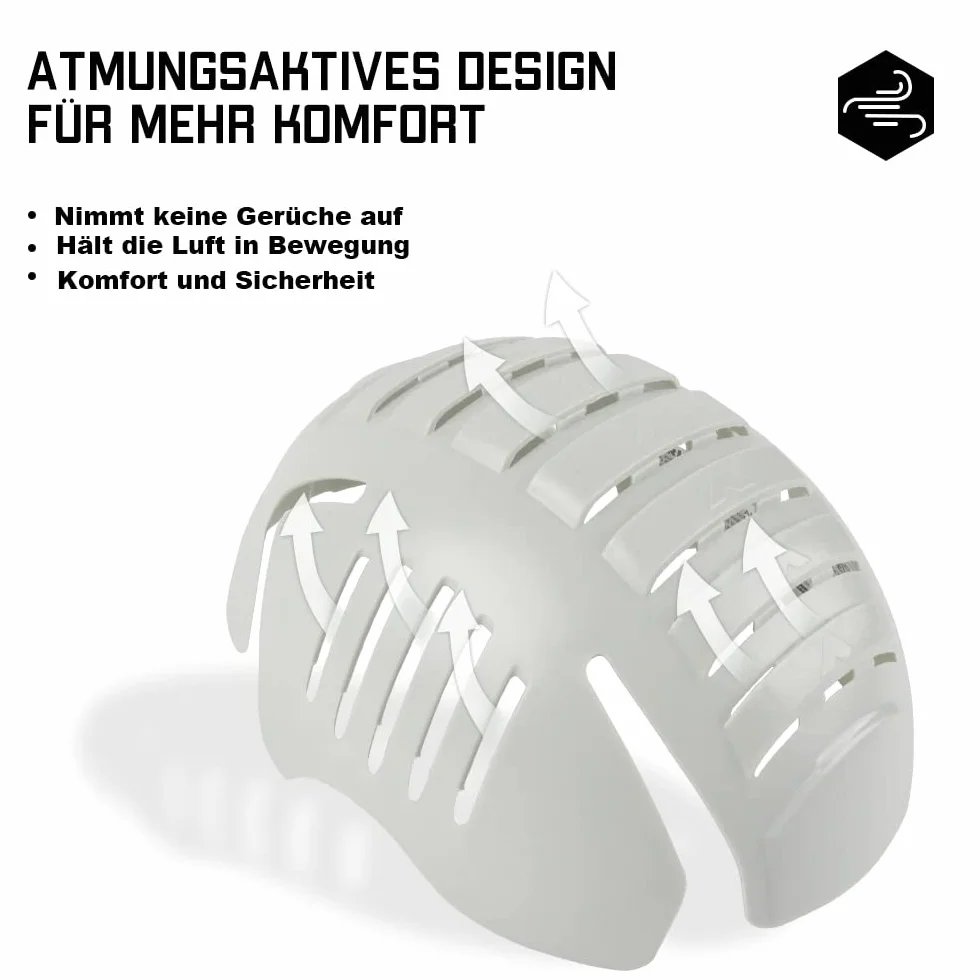 GREEN DEVIL Czapka z daszkiem ABS oddychająca lekka odporna na wstrząsy czarny szary biały