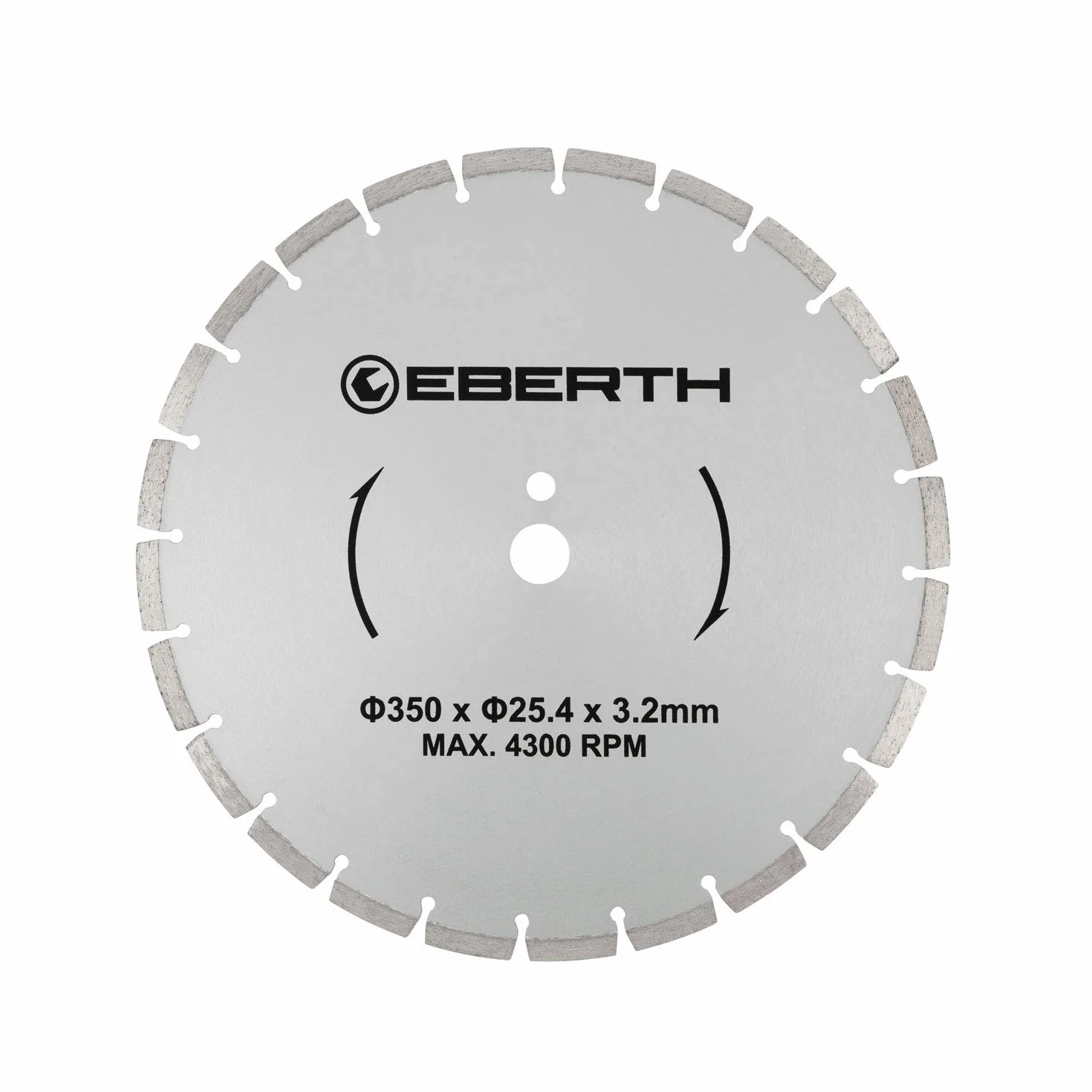 EBERTH Tarcza diamentowa do cięcia kamienia, betonu, płytek i gresu, tarcza diamentowa o średnicy 350 mm, otwór 25,4 mm, grubość 3,2 mm, diamentowa tarcza tnąca do granitu, ceramiki, marmuru
