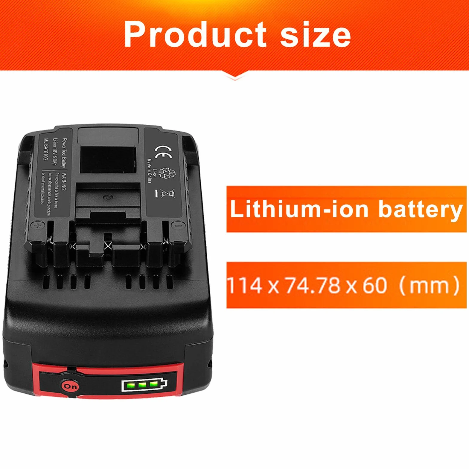 Akumulator litowo-jonowy 18 V zamienny do narzędzi systemowych 3000 mAh 4000 mAh 5000 mAh 6000 mAh odpowiedni do akumulatora bezprzewodowego
