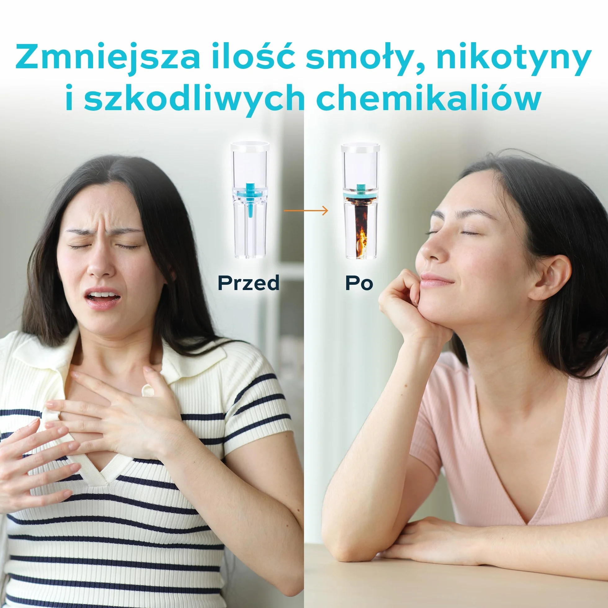 Paffright 1200 filtrów do papierosów 8 mm antysmolisty plastikowy ustnik