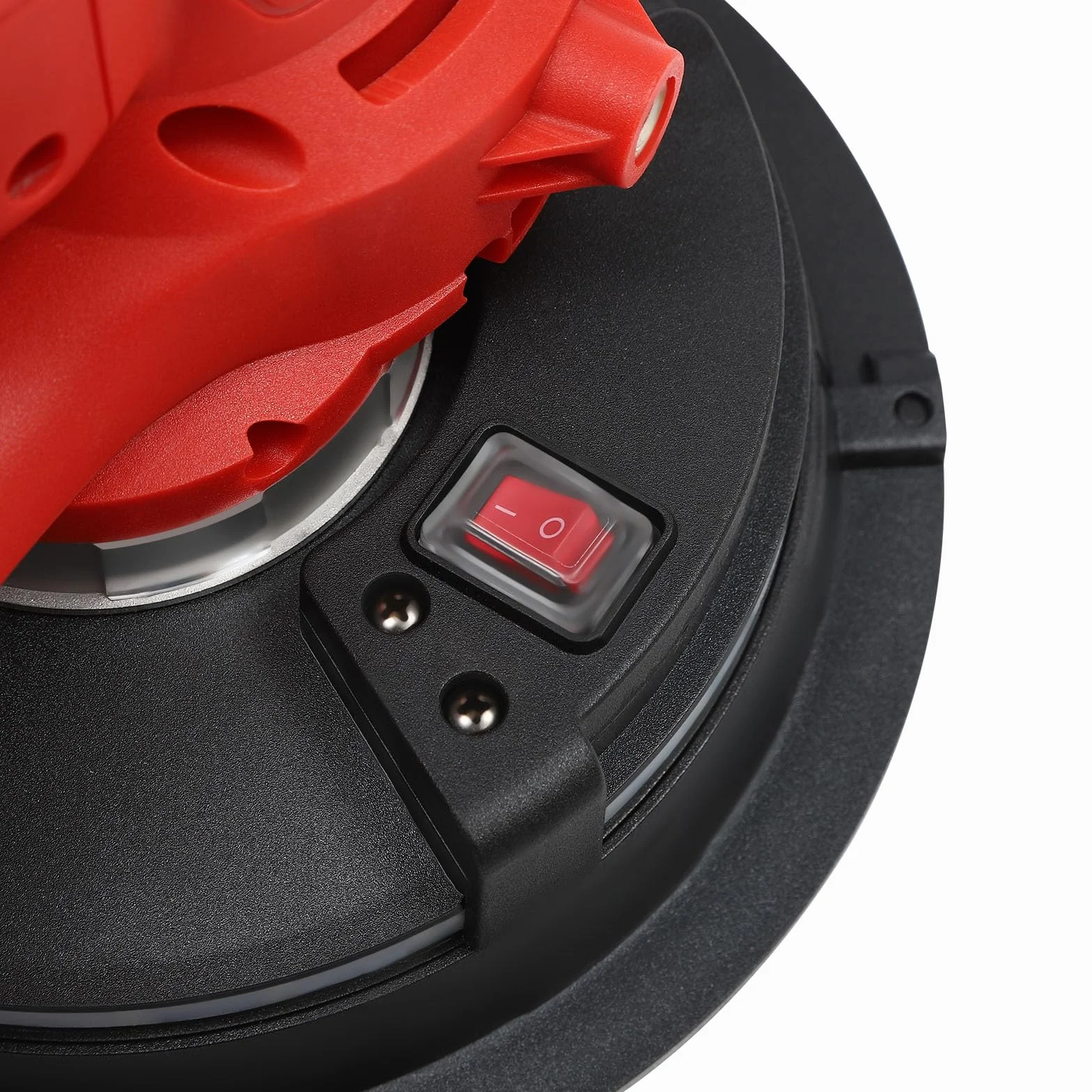 Szlifierka do suchej zabudowy, szlifierka ścienna, 1200 W, 180 mm, z przyssawką, bezpyłowa szlifierka sufitowa z podwójnym pokładem LED i 6 papierami ściernymi 1200-2500 obr./min