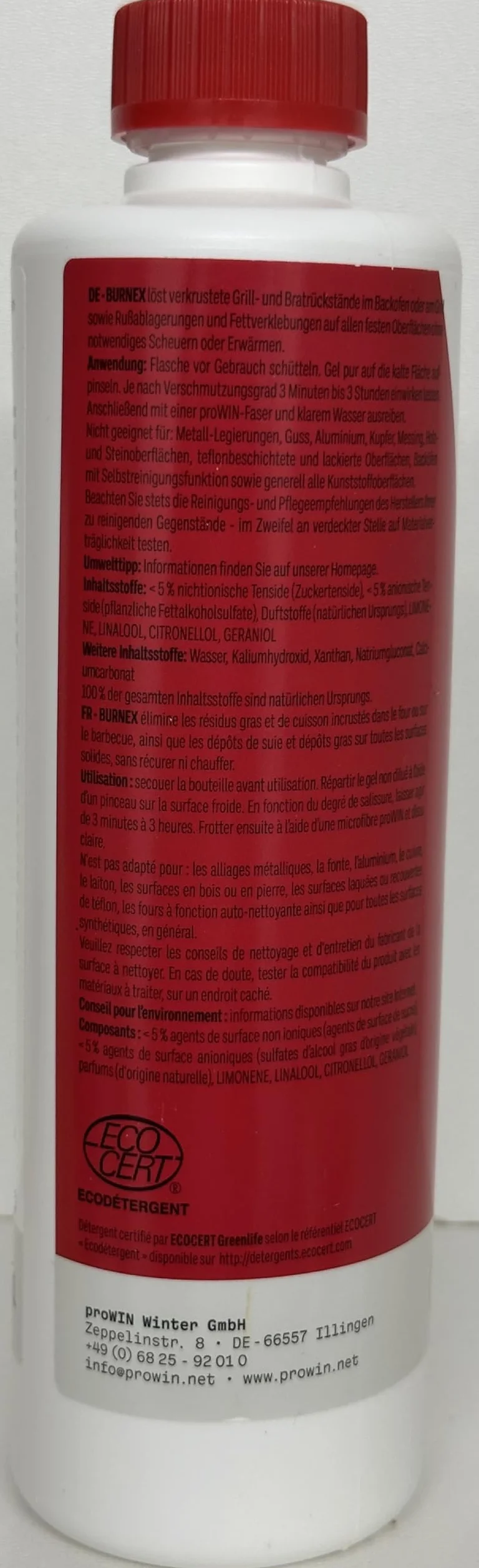 Burnex środek do czyszczenia piekarnika, 500 ml