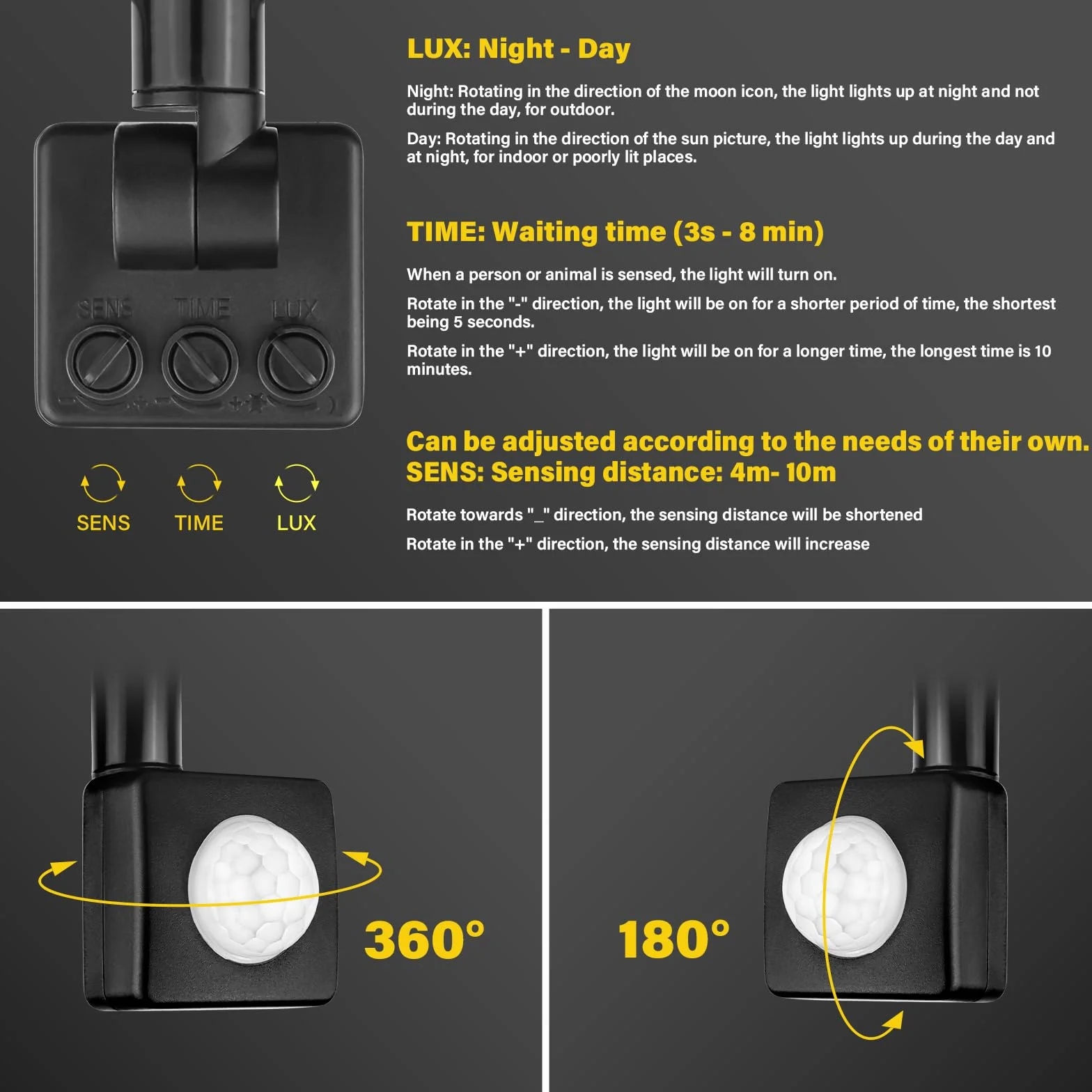 RIGIDON Reflektor LED z czujnikiem ruchu, 20 W, 2000 lm, reflektor zewnętrzny z czujnikiem ruchu, 3000 K, ciepła biel, wodoszczelny, lampa zewnętrzna, lampa zewnętrzna do ogrodu, garażu, podwórka, na