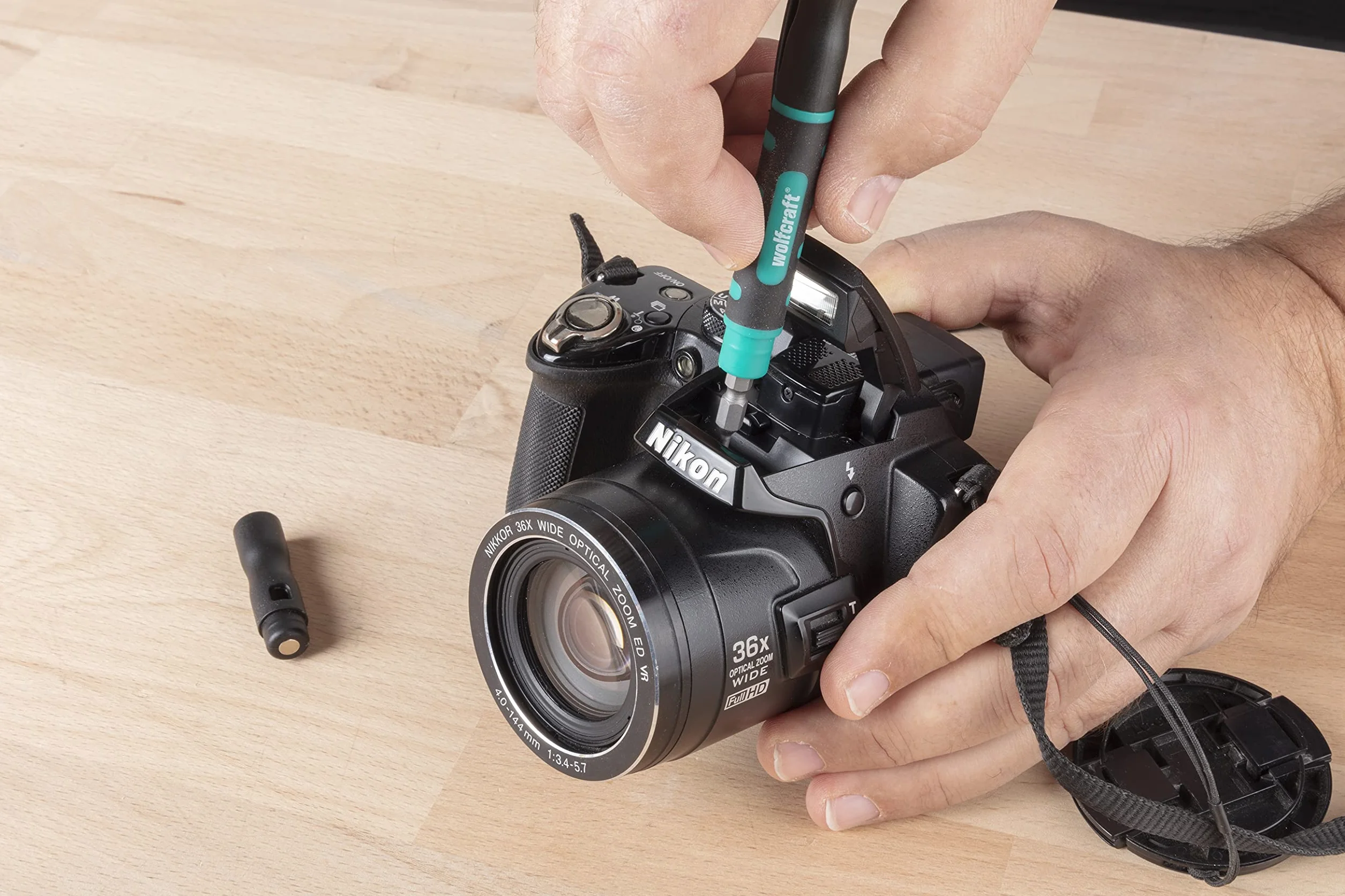 wolfcraft Mikro-Bit-Pen I 8736000 I narzędzie kieszonkowe do mikro śrub