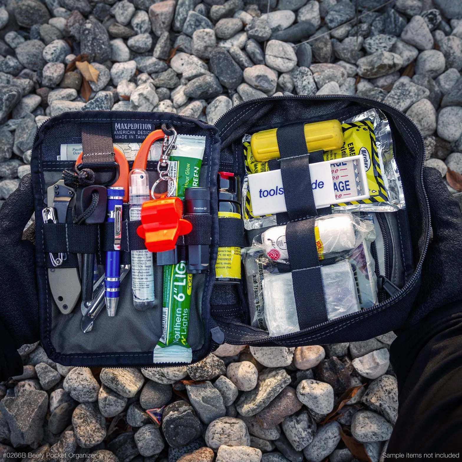 Maxpedition Hard-Use Gear 9006219-SSI Maxpedition Beefy organizer kieszonkowy czarny - wielokolorowy, nie dotyczy.
