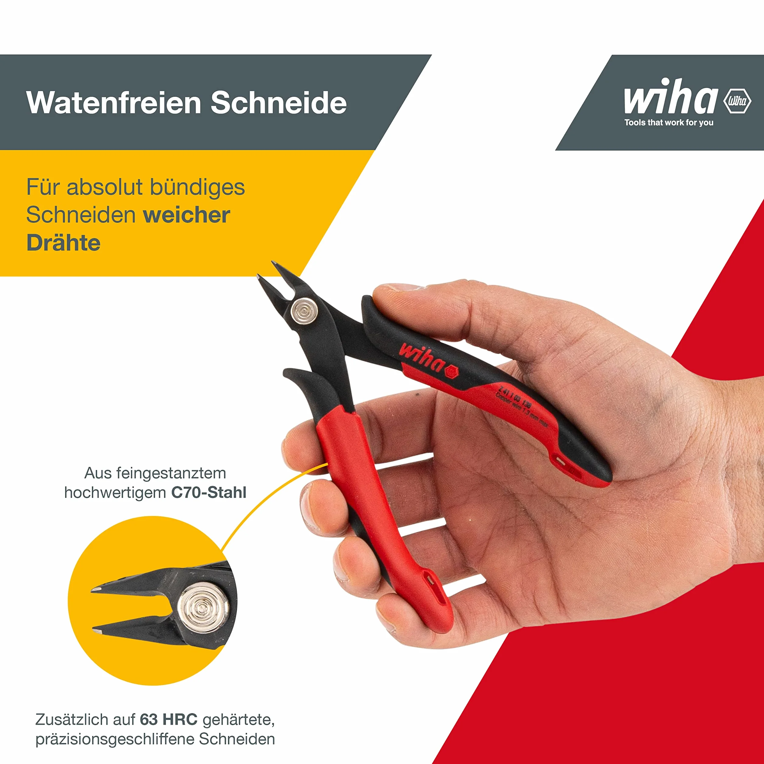 WIHA 26818 - Elektroniczne cięcia przekątne Z 41 1 03 138 mm Elektroniczne Ref. Z41113803