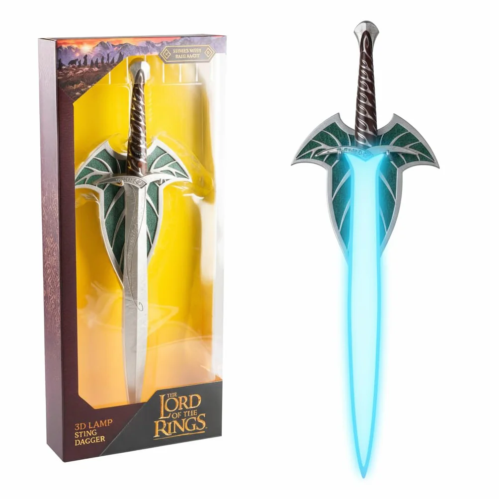 Grupo Erik Battery Lamp - The Lord Of The Rings Gifts | Rechargeable Lamp Wall, Mood Light Blue, Gaming Light | Stranger Things Gifts, Cool Room Decor, Halloween Lights