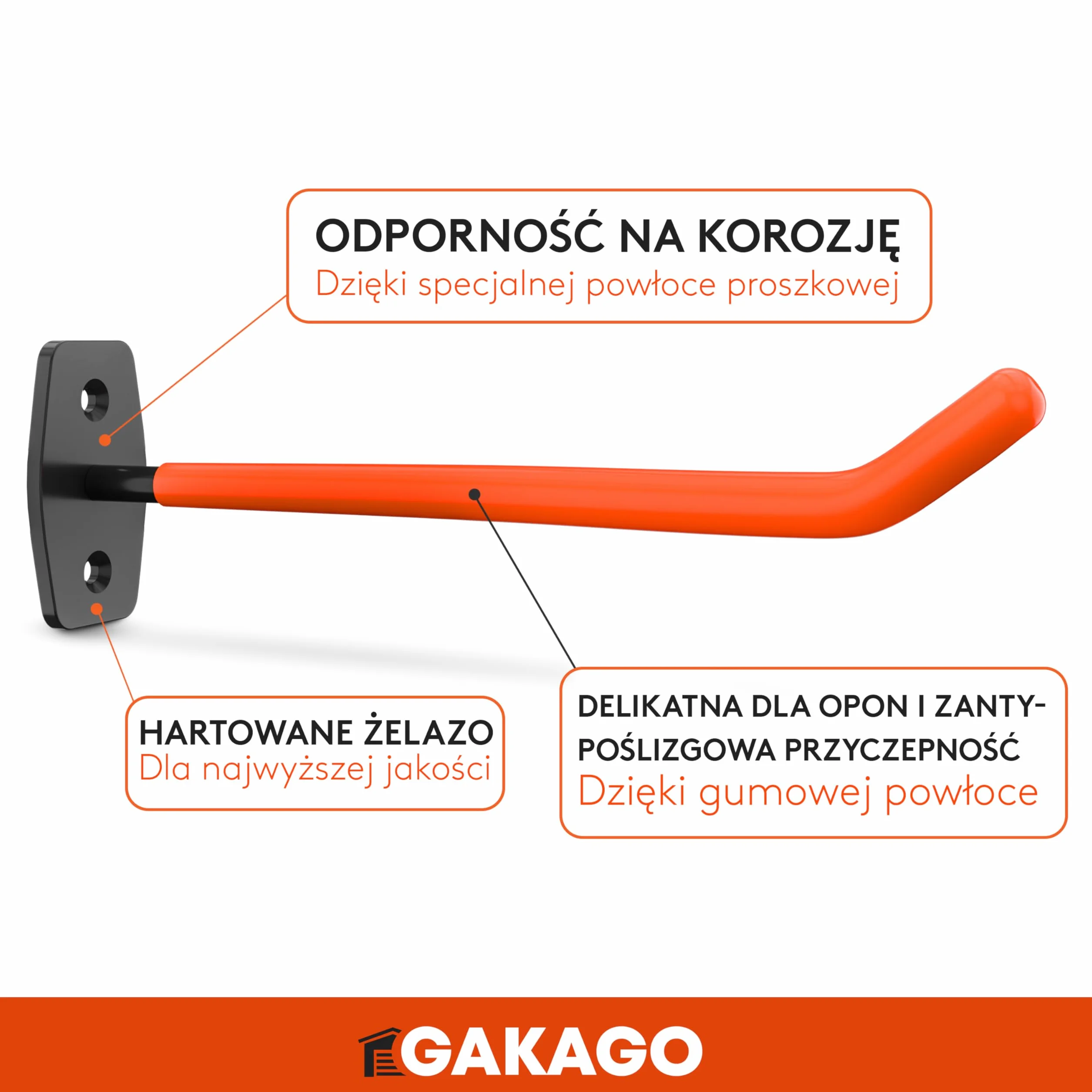 Uchwyt ścienny na opony 4-częściowy zestaw do przechowywania opon i felg samochodowych