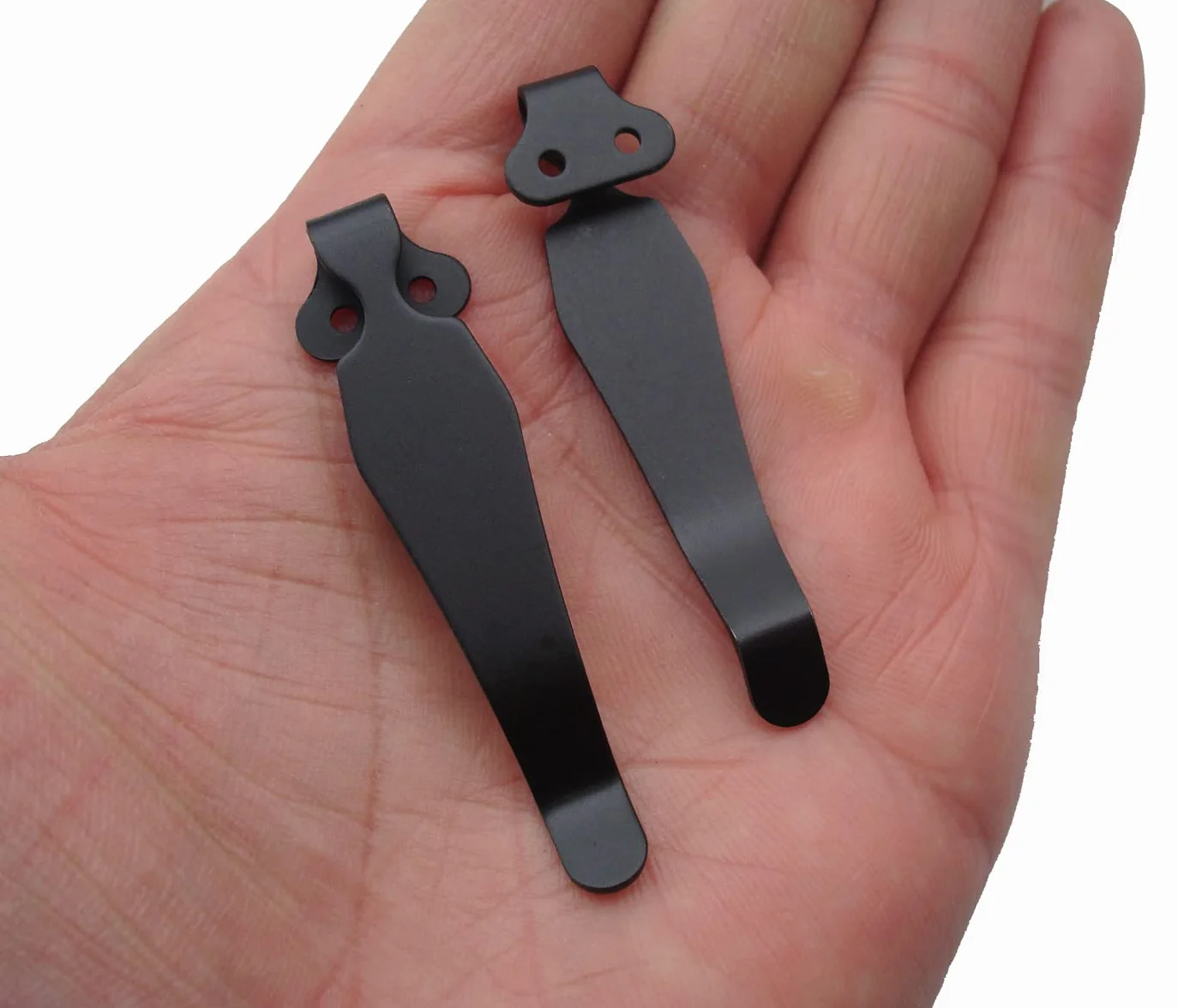 2-częściowy zestaw klipsów Deep Carry Pocket Clip zamiennik do Spyder C10 C11 C81, EDC, scyzoryk z klipsem i składanym nożem typu "zrób to sam", Kydex klipsy do talii